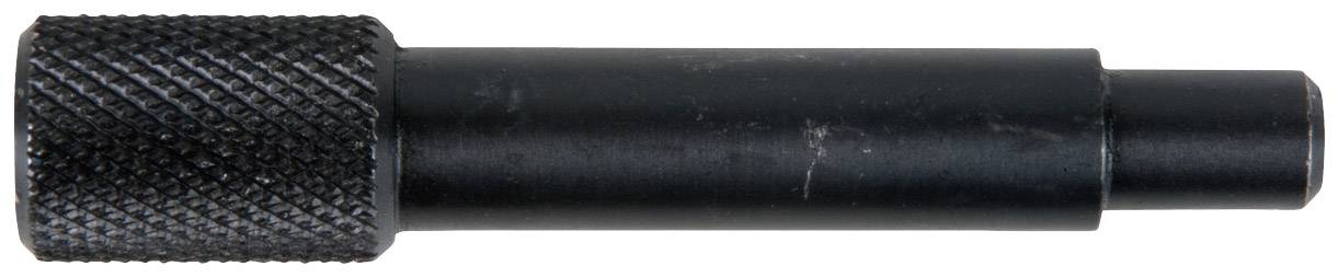 Schwarzer, zylindrischer Metalladapter mit gerändelter Oberfläche auf einer Seite, wahrscheinlich für maschinelle oder mechanische Anwendungen.