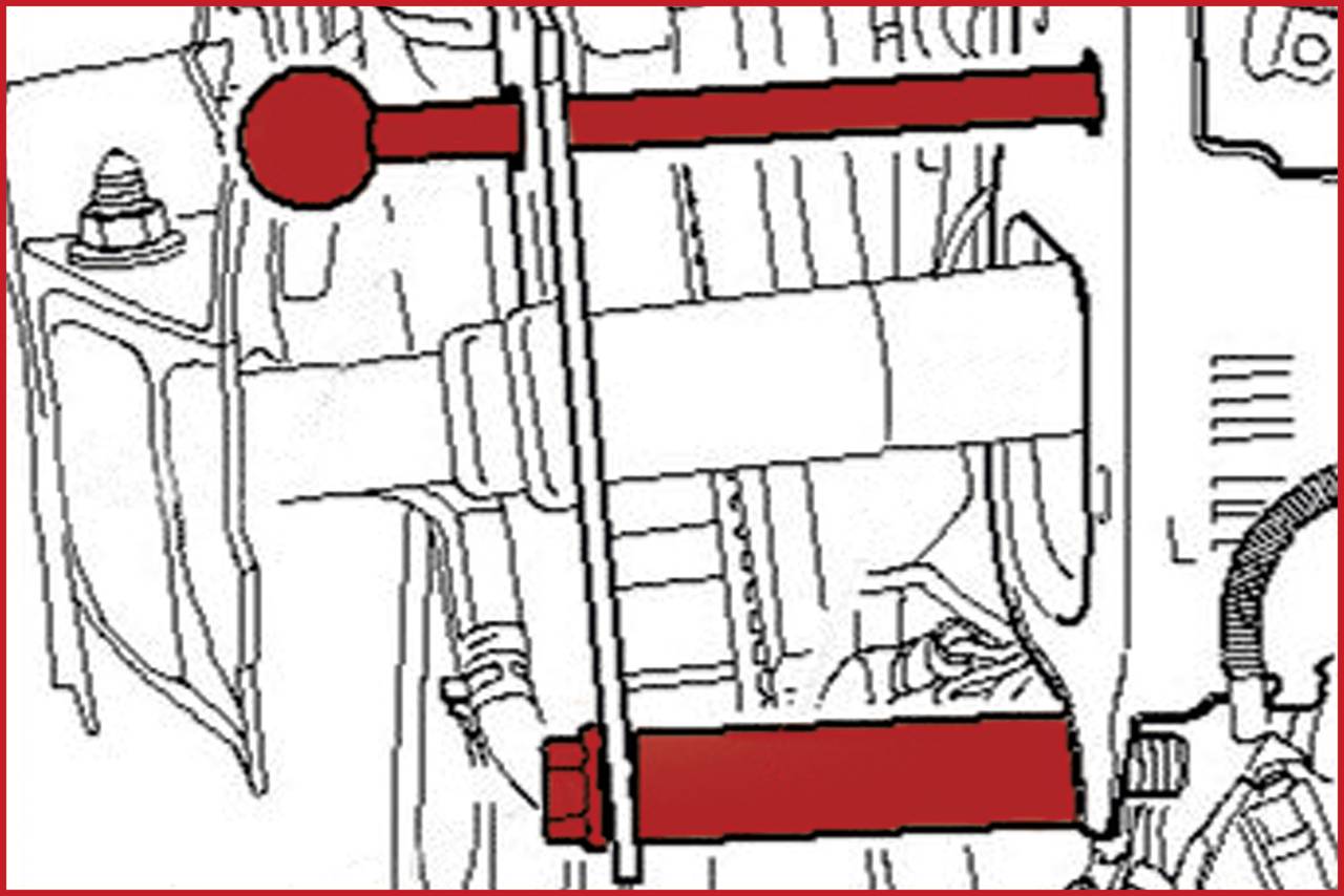 KS Tools 4002075 Frontmasken-Führungs- und Ausdrückstangen-Set für VAG, 6-tlg