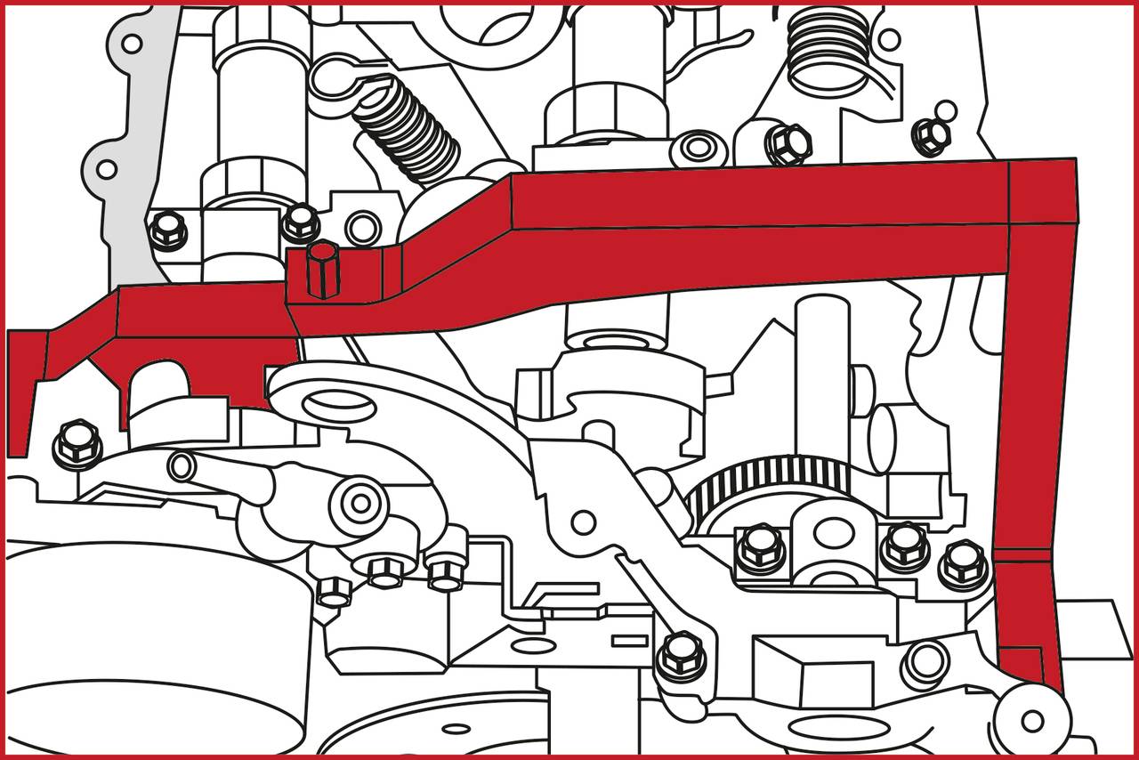 KS Tools 4002550 Motoreinstell-Werkzeug-Satz für BMW, 4-tlg