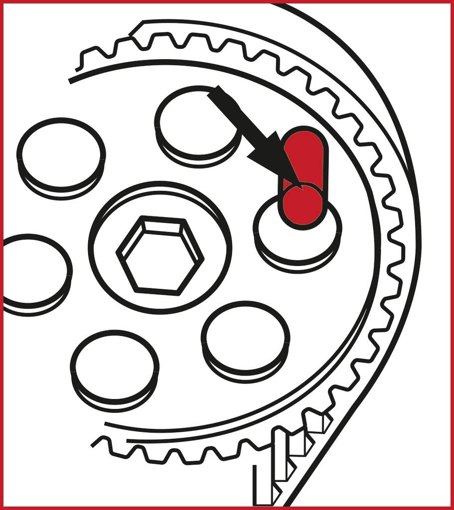 KS Tools 4003100 Motoreinstell-Werkzeug-Satz für PSA, 8-tlg