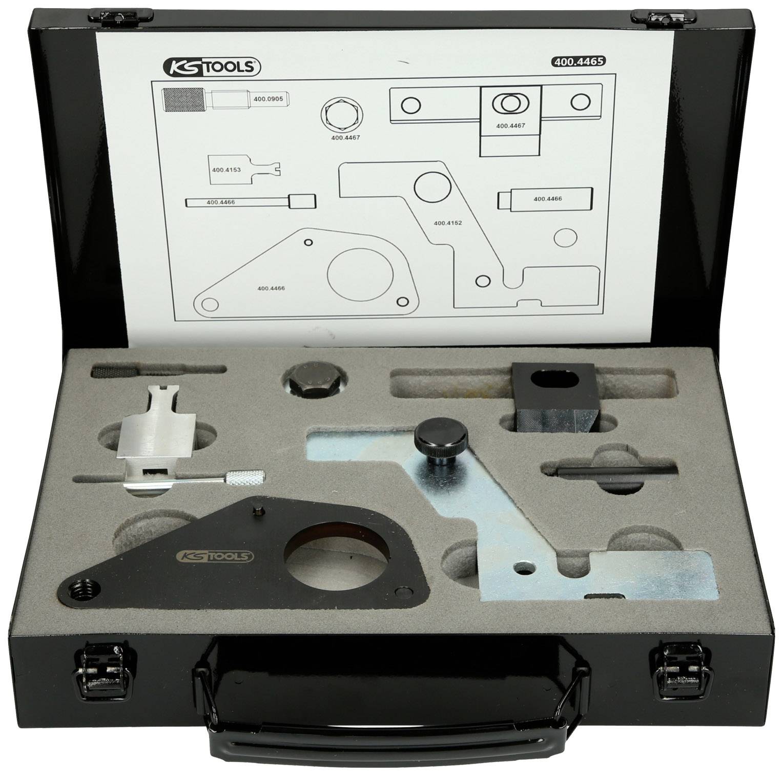 KS Tools 4004465 Motoreinstell-Werkzeug-Satz für Jaguar / Land Rover, 8-tlg
