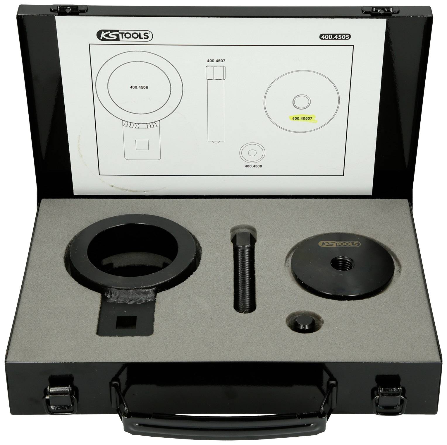 KS Tools 4004505 Motoreinstell-Werkzeug-Satz für Opel, 4-tlg
