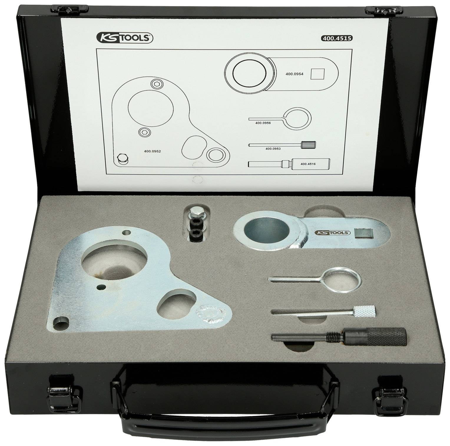 KS Tools 4004515 Motoreinstell-Werkzeug-Satz für Mercedes / Opel / Renault / Nissan, 6-tlg