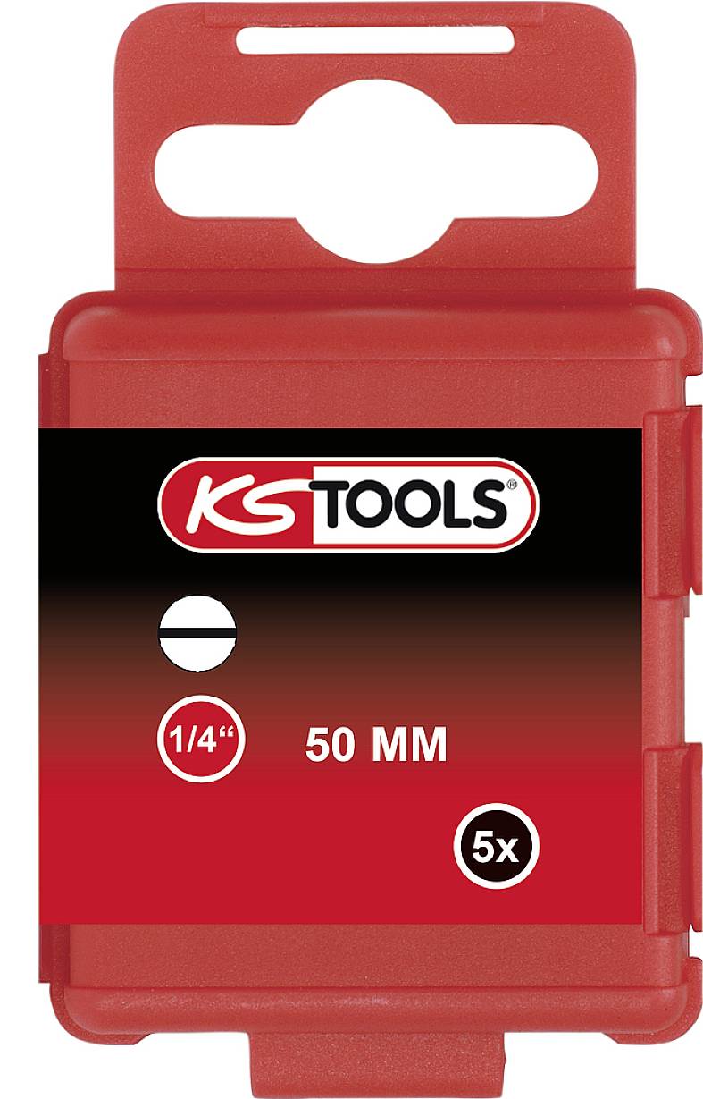 Rote Verpackung von KS Tools mit der Aufschrift '1/4