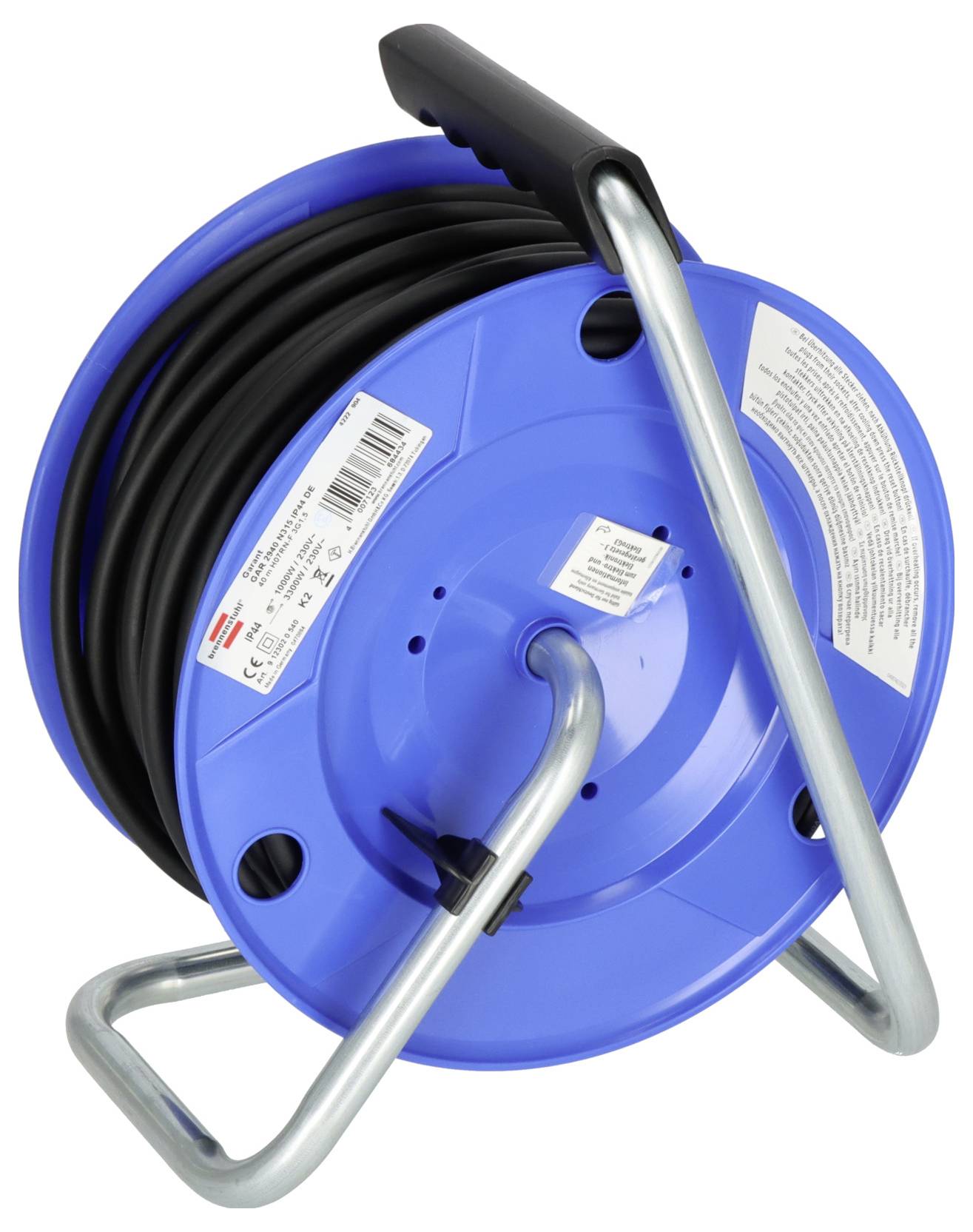 Brennenstuhl 9123020540 Kabeltrommel 40 m Schwarz Schutzkontakt-Stecker