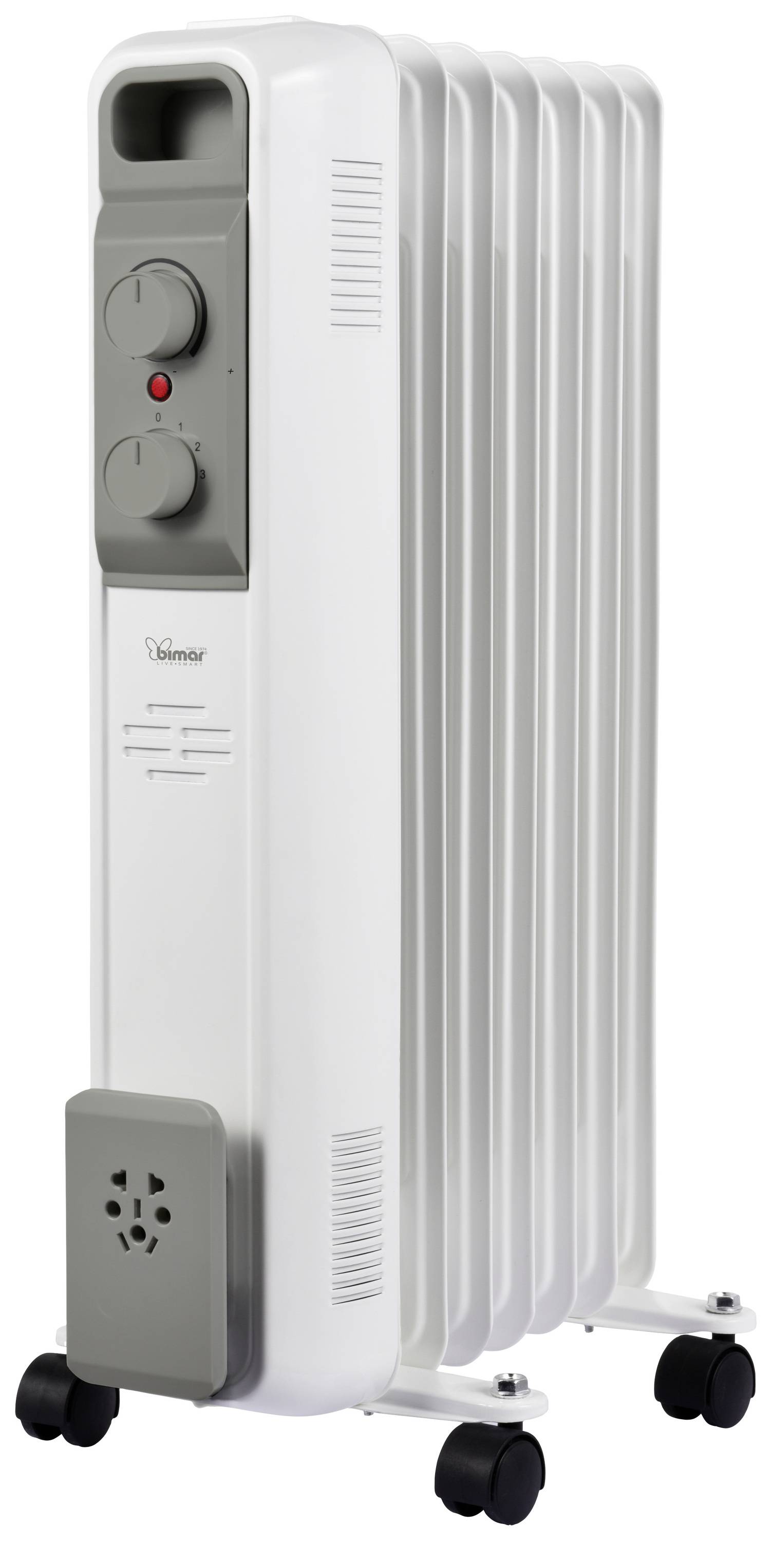 Bimar S827 Ölradiator S827 15m² 600 W, 900 W, 1500W Weiß, Grau