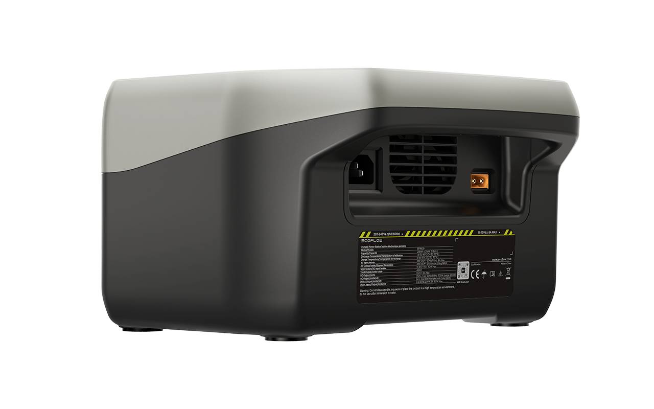 ECOFLOW River 2 Powerstation LiFePO 4 Schwarz mit Laderegler