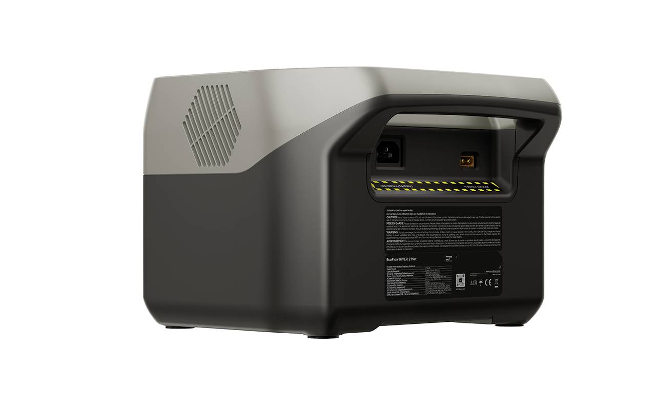 ECOFLOW River 2 Max Powerstation LiFePO 4 Schwarz mit Laderegler