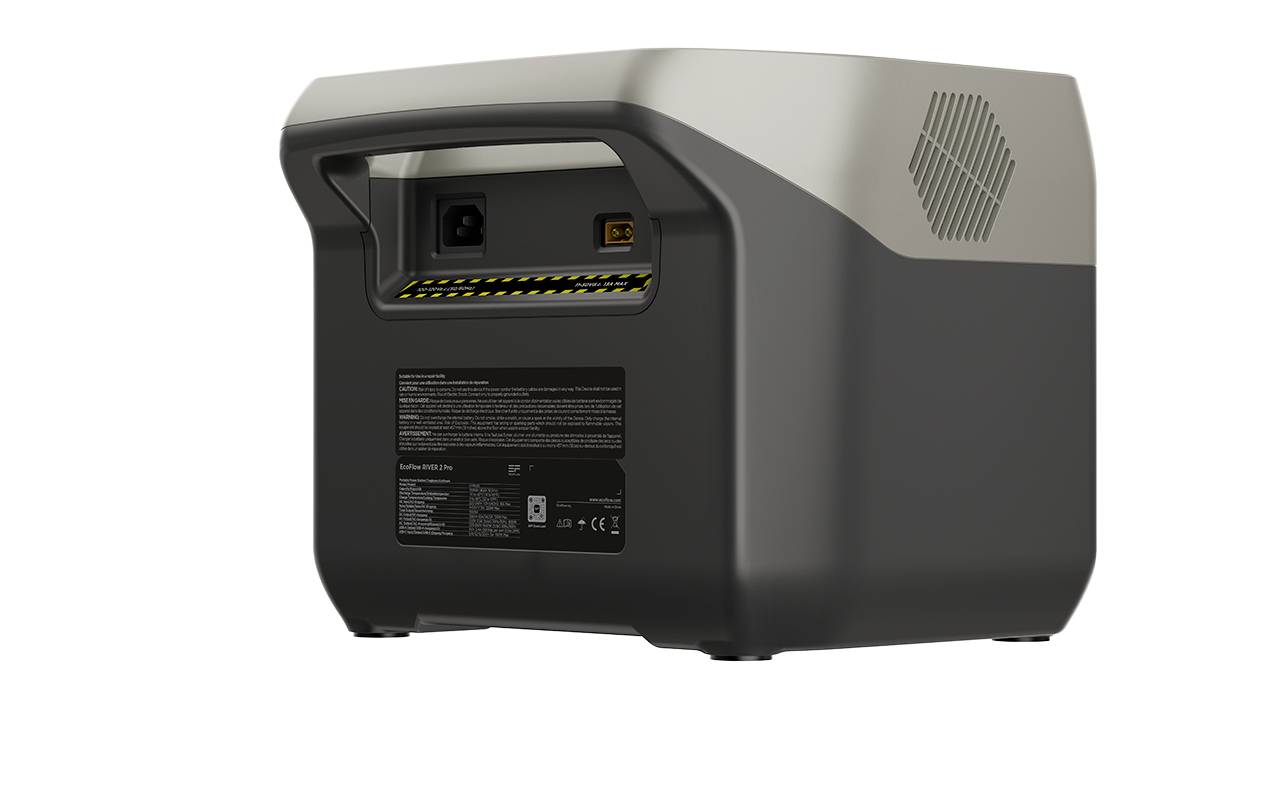 ECOFLOW River 2 Pro Powerstation LiFePO 4 Schwarz mit Laderegler