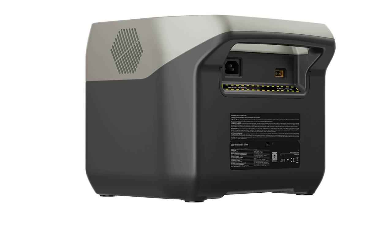 ECOFLOW River 2 Pro Powerstation LiFePO 4 Schwarz mit Laderegler