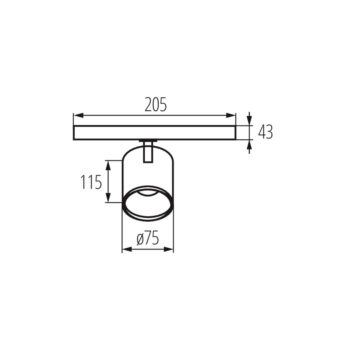 Kanlux ATL1 18W-930-S6-W Stromschienen-Strahler 18W LED Weiß