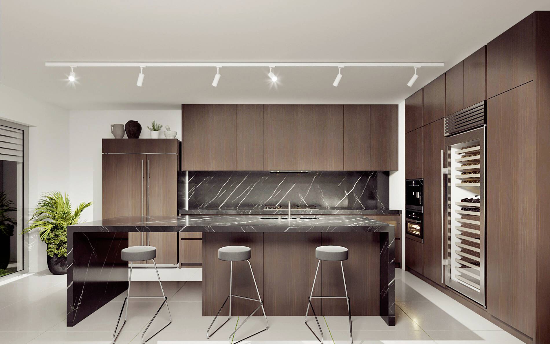 Kanlux ATL2 GU10-W Stromschienen-Strahler GU10 10W LED Weiß