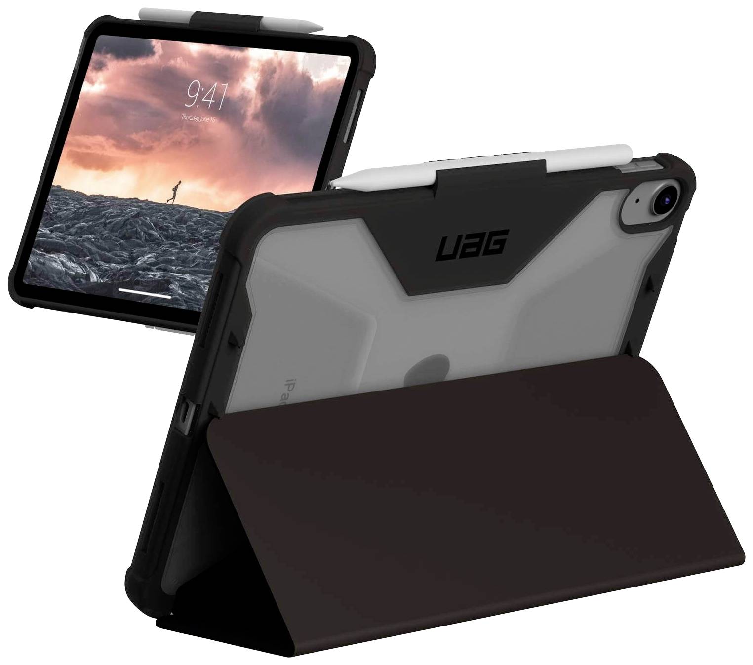 Urban Armor Gear Plyo Tablet-Cover Apple iPad 10.9" (Gen.10, 2022), iPad 10.9" (A16, 2025) 27,7 cm (10,9") Book Cover Schwarz, Ice