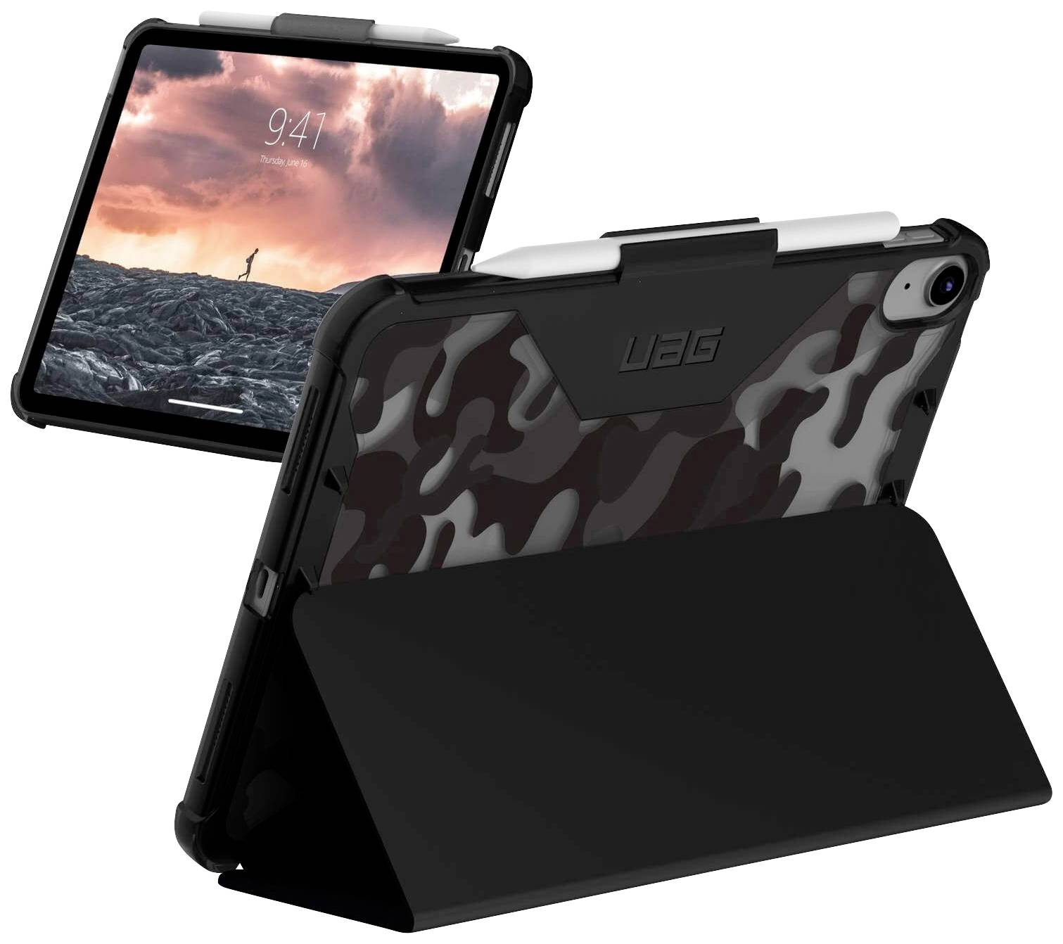 Urban Armor Gear Plyo SE Tablet-Cover Apple iPad 10.9 (10. Gen., 2022) 27,7 cm (10,9") Book Cover Blau, Camouflage