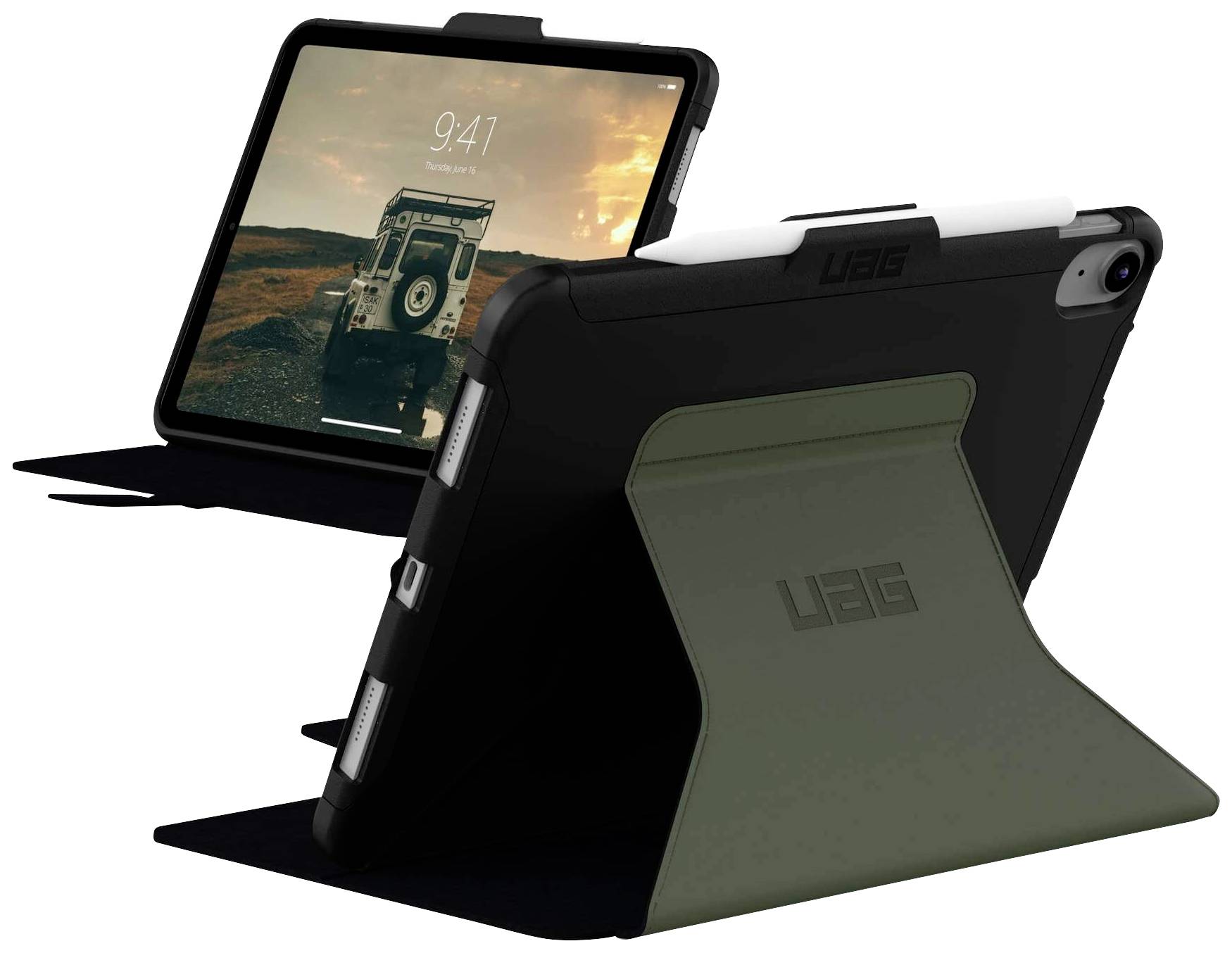 Urban Armor Gear Scout Folio Tablet-Cover Apple iPad 10.9" (Gen.10, 2022), iPad 10.9" (A16, 2025) 27,7cm (10,9") Back Cover