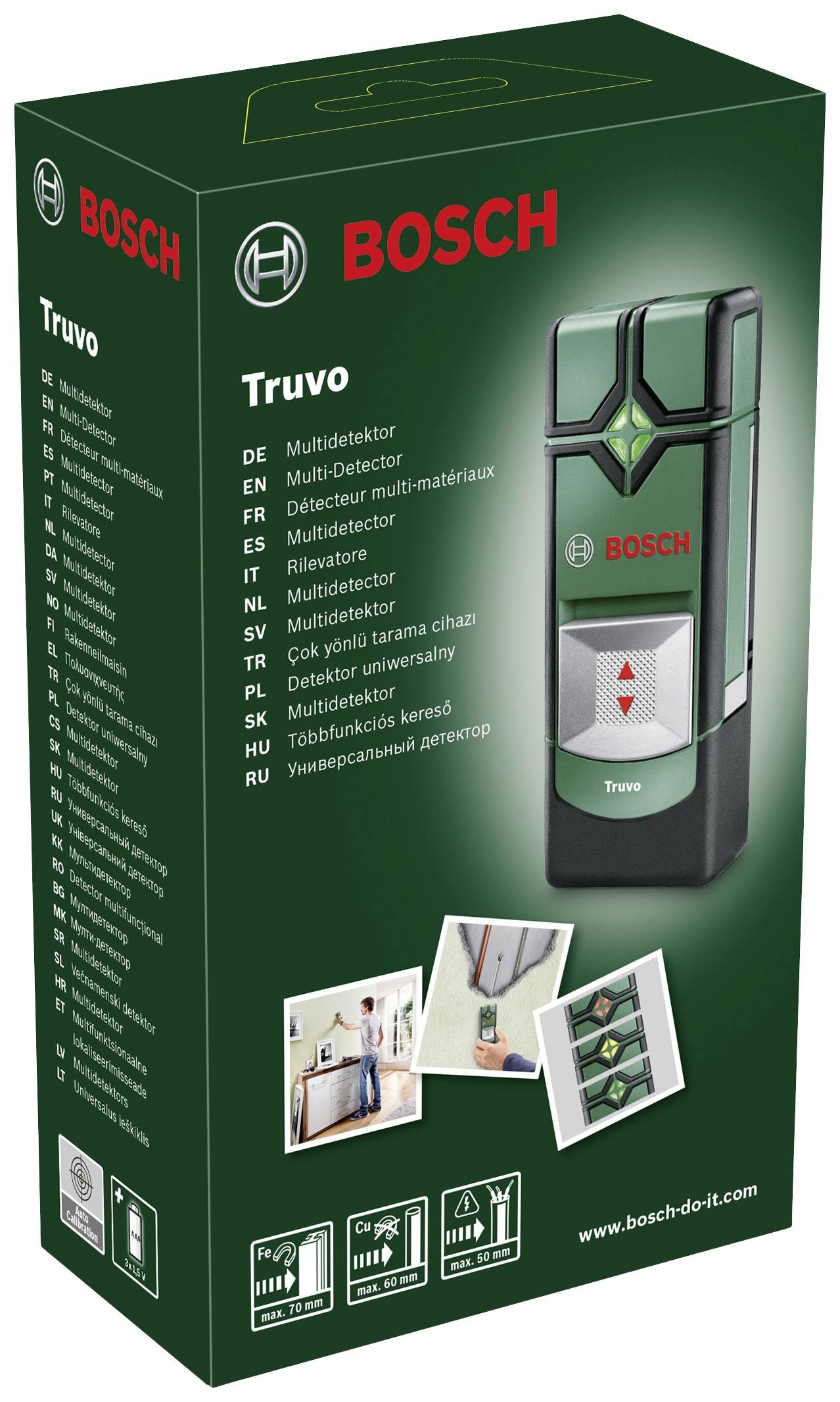 Bosch Home and Garden Ortungsgerät Truvo 0.603.681.201.920 B-Ware (beschädigte / fehlende Verpackung) Ortungstiefe (max.) 70mm