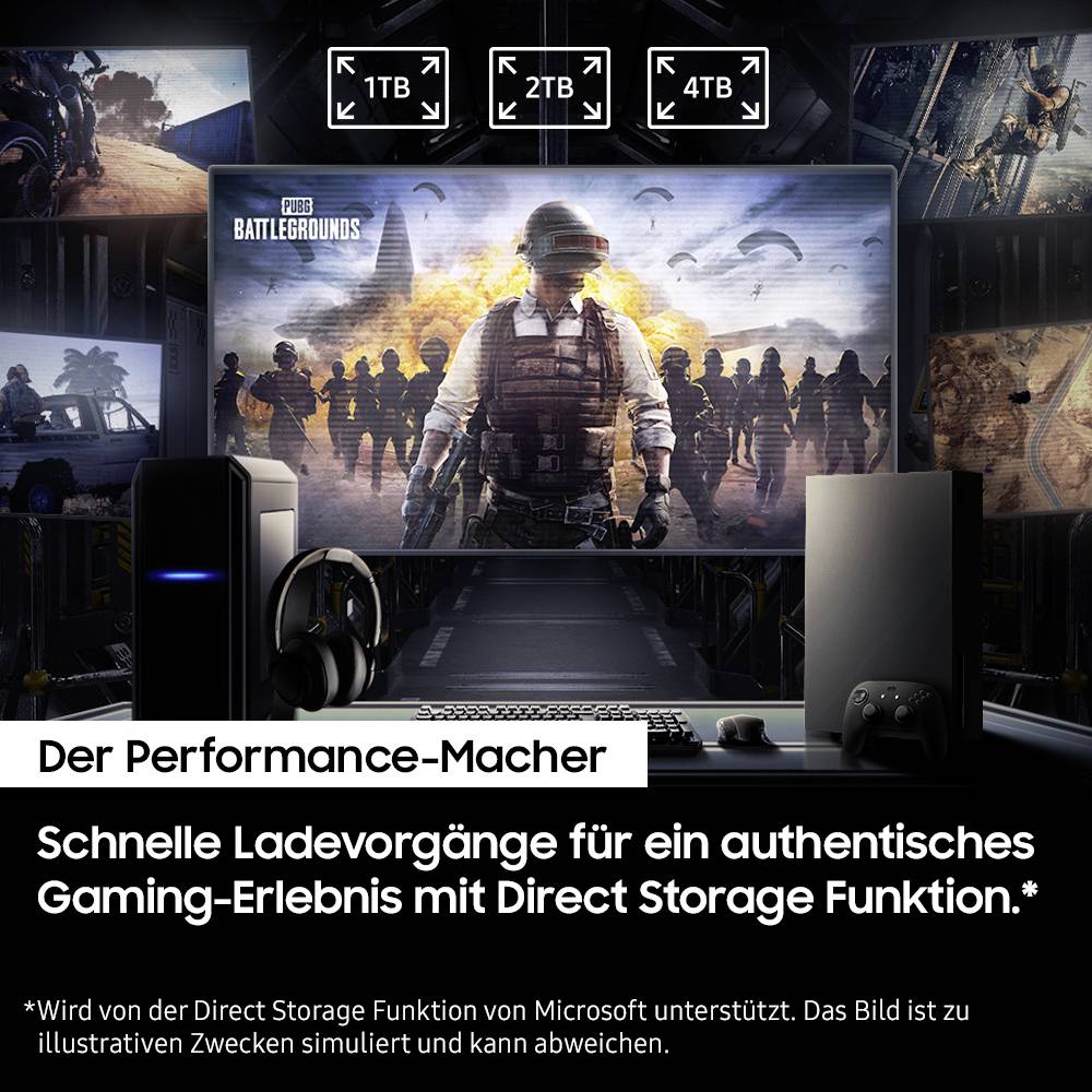 Samsung 990 PRO 2TB Interne M.2 PCIe NVMe SSD 2280 PCIe NVMe 4.0 x4 Retail MZ-V9P2T0BW