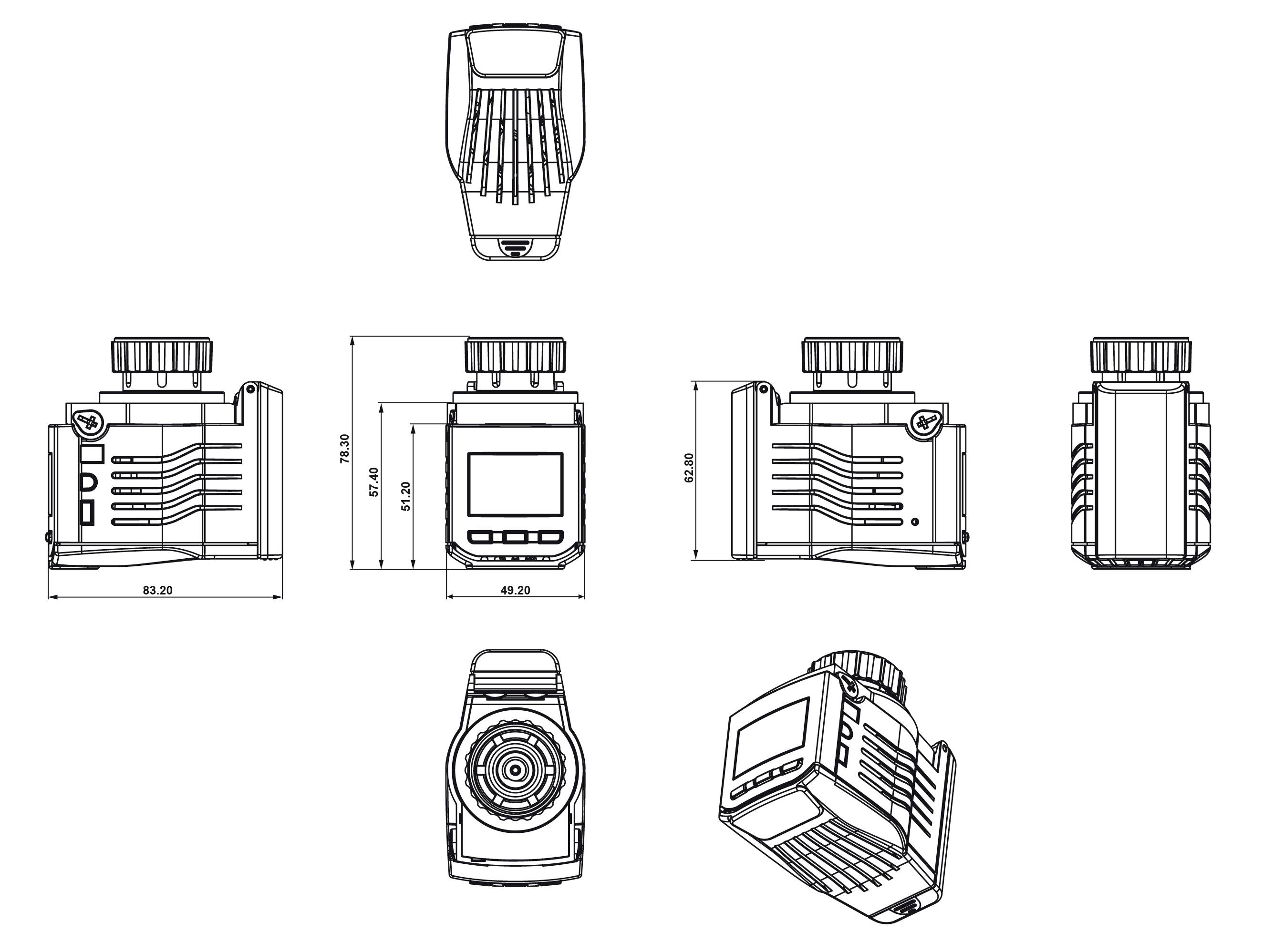 Elektrobock 163 HD13 Heizkörperthermostat elektronisch 3 bis 40°C
