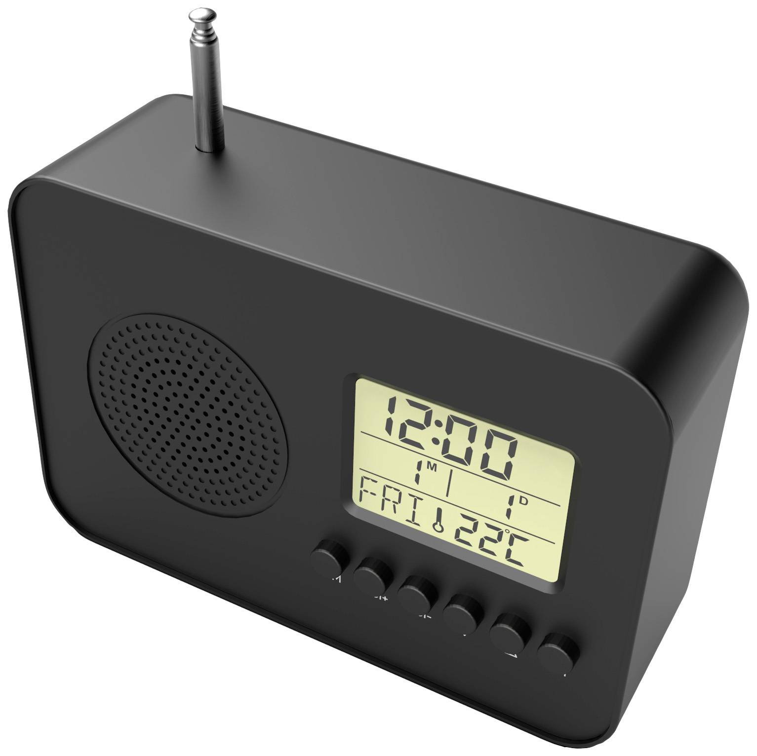 Lekio EV306148 Taschenradio UKW Weckfunktion Schwarz