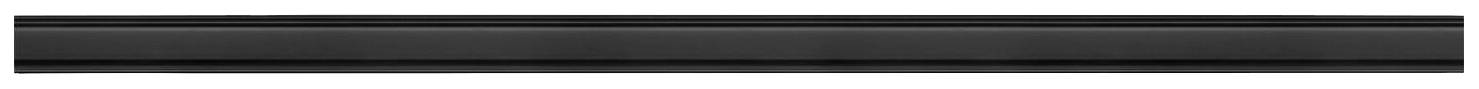 Ein schwarzer, schmaler, länglicher Balken horizontal ausgerichtet.