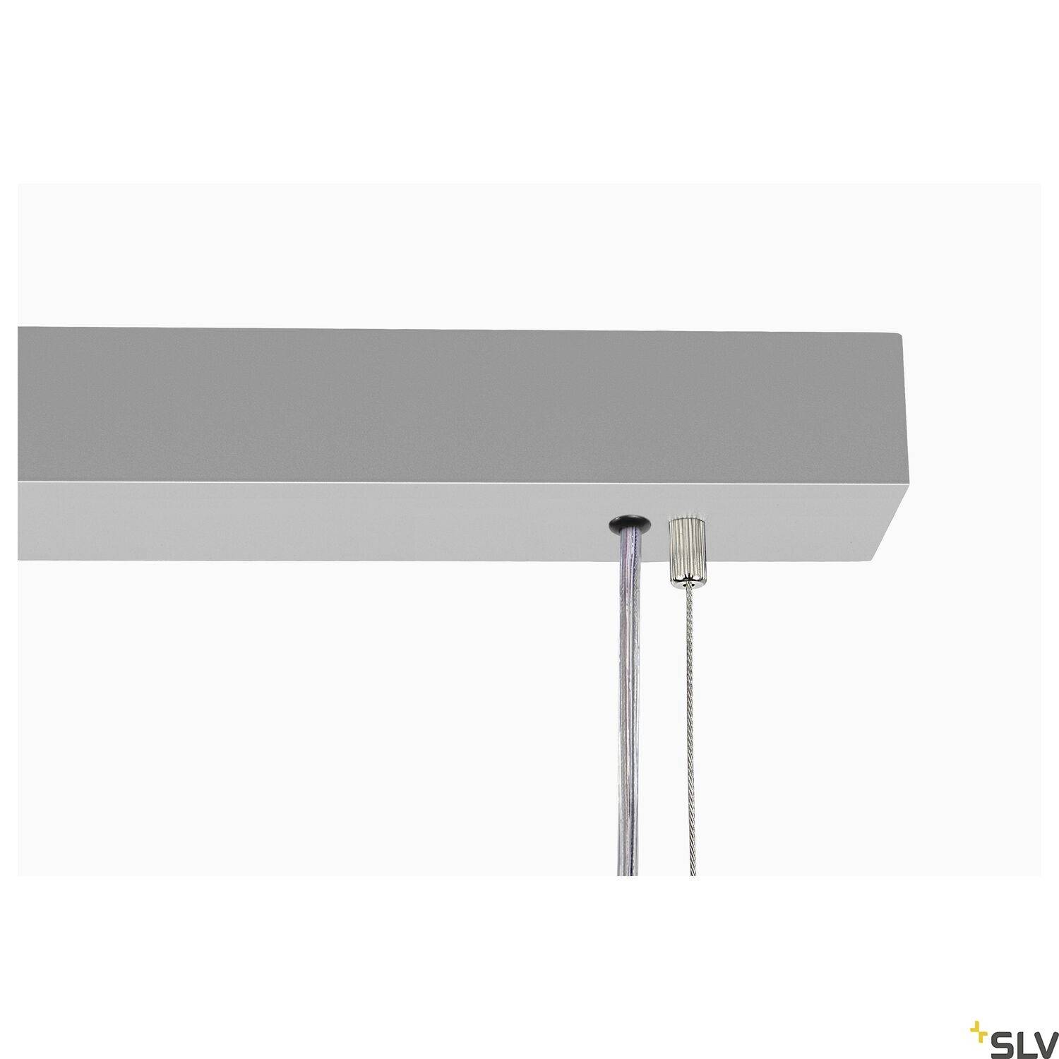 SLV WORKLIGHT 1006345 LED-Pendelleuchte LED EEK: D (A - G) 57 W Silber