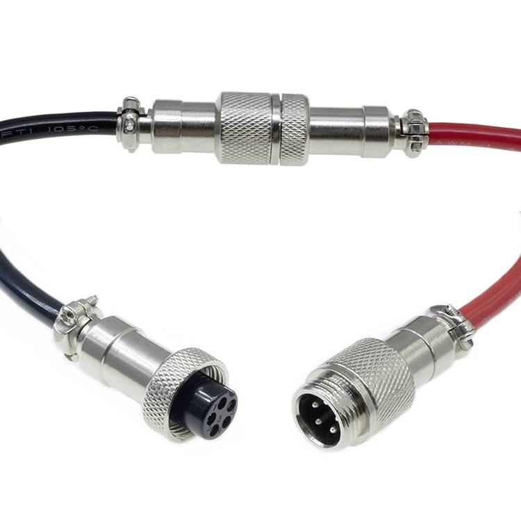 Pollin 453549 Rundsteckverbinder Stecker, Buchse Gesamtpolzahl: 5 1 Set