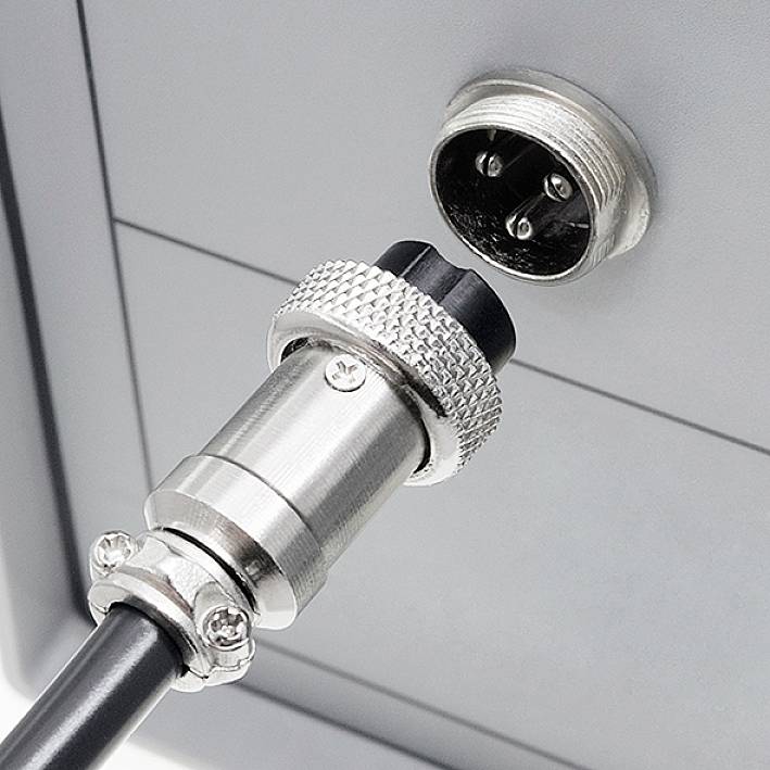 Pollin 453552 Rundsteckverbinder Buchse, Einbau, Stecker Gesamtpolzahl: 3 1 Set