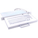 GETT TKS-088c-TOUCH-SCHUBL-USB-DE Kabelgebunden Tastatur Deutsch, QWERTZ Weiß IP65, Integriertes Touchpad, 19" Anwendungen