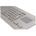 GETT TKV-084-FIT-TOUCH-IP65-MGEH-USB-DE Kabelgebunden Tastatur Deutsch, QWERTZ Edelstahl Integriertes Touchpad