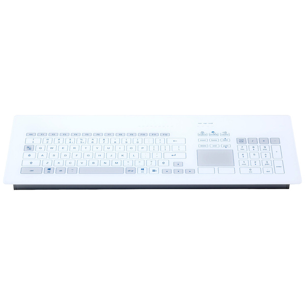 GETT TKR-103-TOUCH-ADH-USB-DE Kabelgebunden Tastatur Deutsch, QWERTZ Weiß IP65