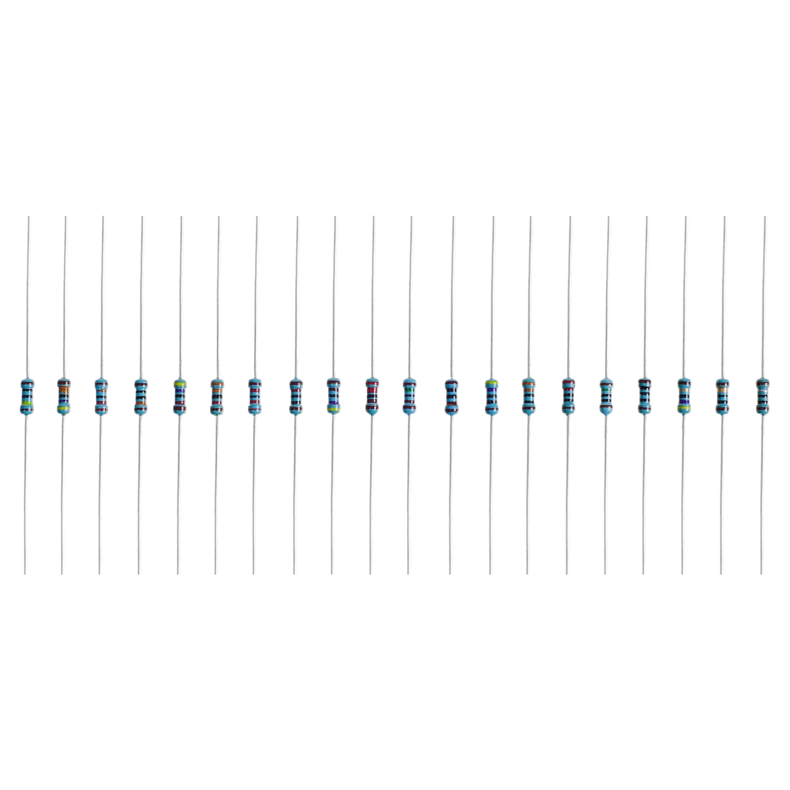 Quadrios 201711P002 201711P002 Metallschicht-Widerstand Sortiment axial bedrahtet 0.25W 1% 400St.