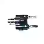 Mueller Electric BU-00260 Messadapter BNC-Buchse - Bananenstecker Silber Mueller Electric BU-00260 Messadapter BNC-Buchse - Bananenstecker Silber
