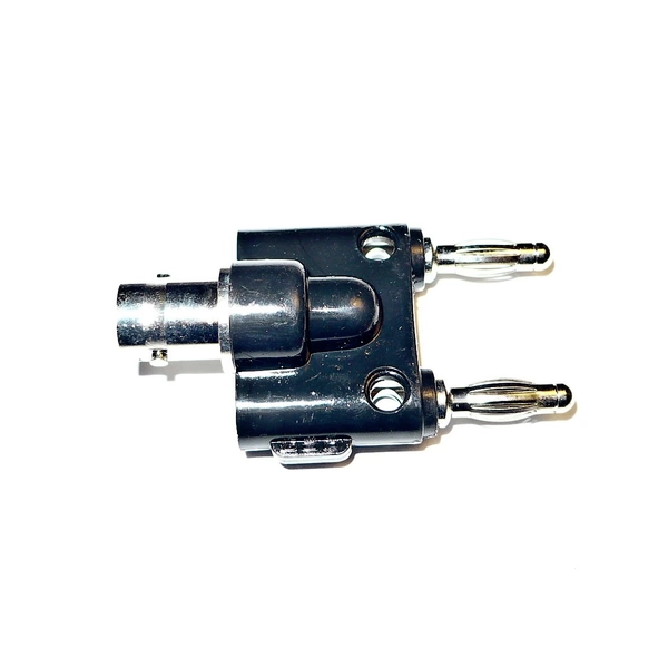 Mueller Electric BU-00260 Messadapter BNC-Buchse - Bananenstecker Silber Mueller Electric BU-00260 Messadapter BNC-Buchse - Bananenstecker Silber