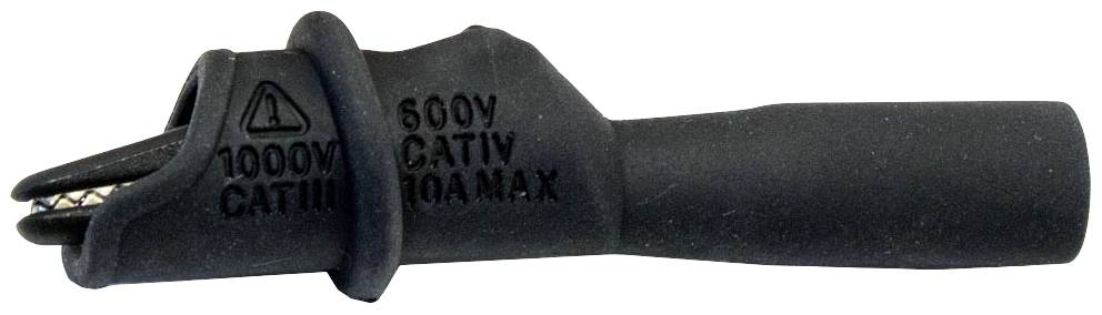 Mueller Electric BU-126-0 Krokodilklemme Schwarz Klemmbereich max.: 8.9 mm Länge: 74 mm 1 St.