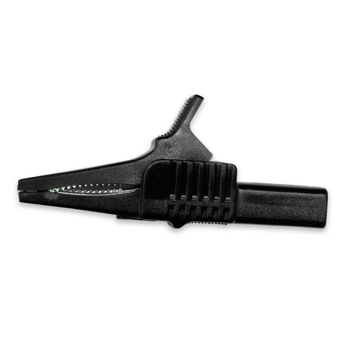 Mueller Electric BU-65-0 Krokodilklemme Schwarz Klemmbereich max.: 19mm Länge: 85mm 1St.