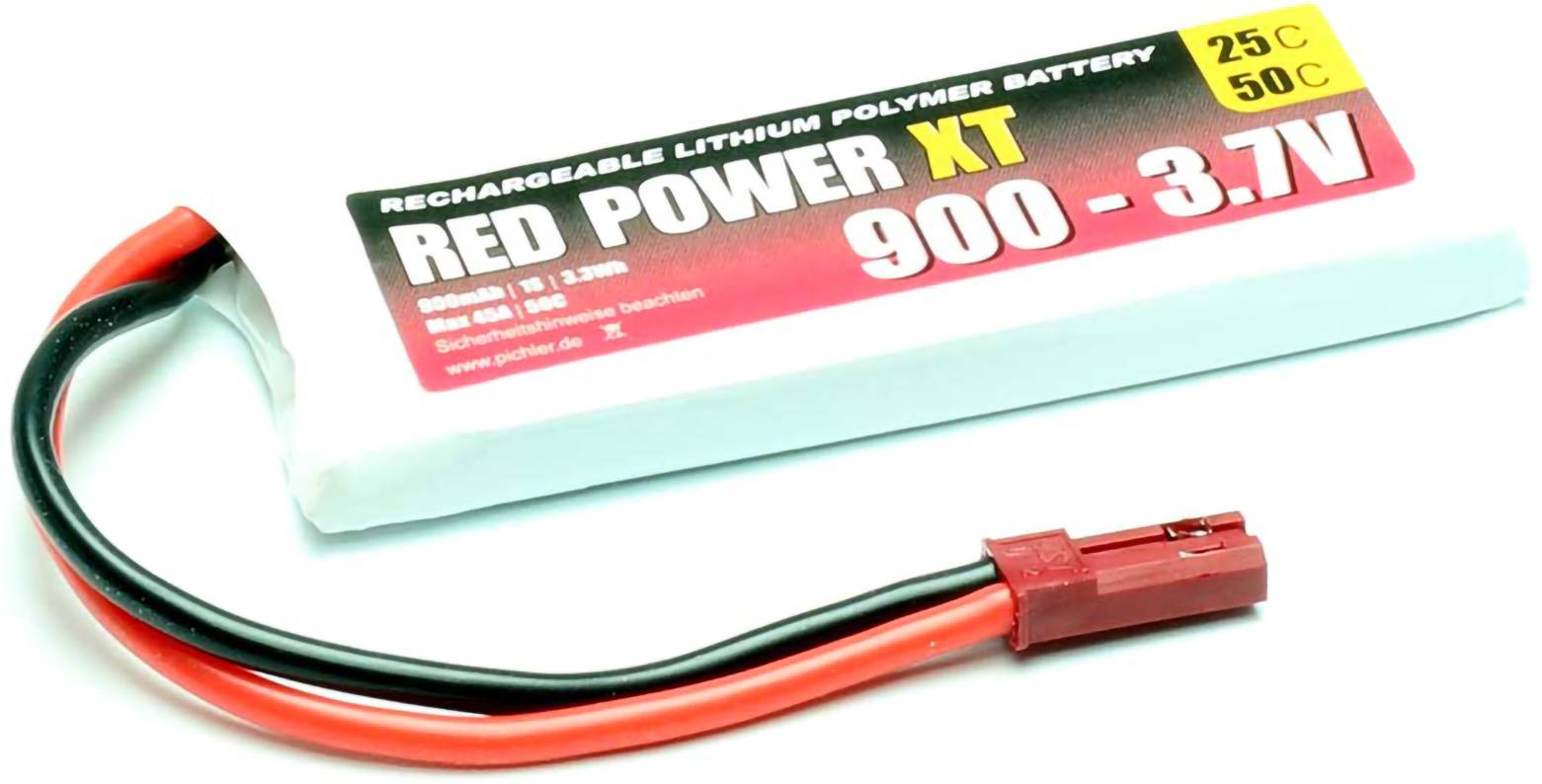 Red Power Modellbau-Akkupack (LiPo) 3.7 V 900 mAh 25 C Softcase JST, BEC