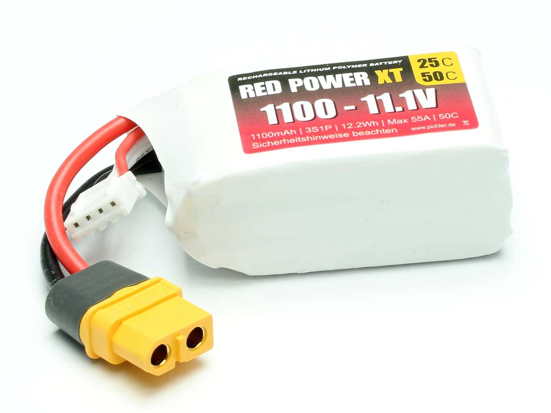 Red Power Modellbau-Akkupack (LiPo) 11.1 V 1100 mAh Softcase XT60
