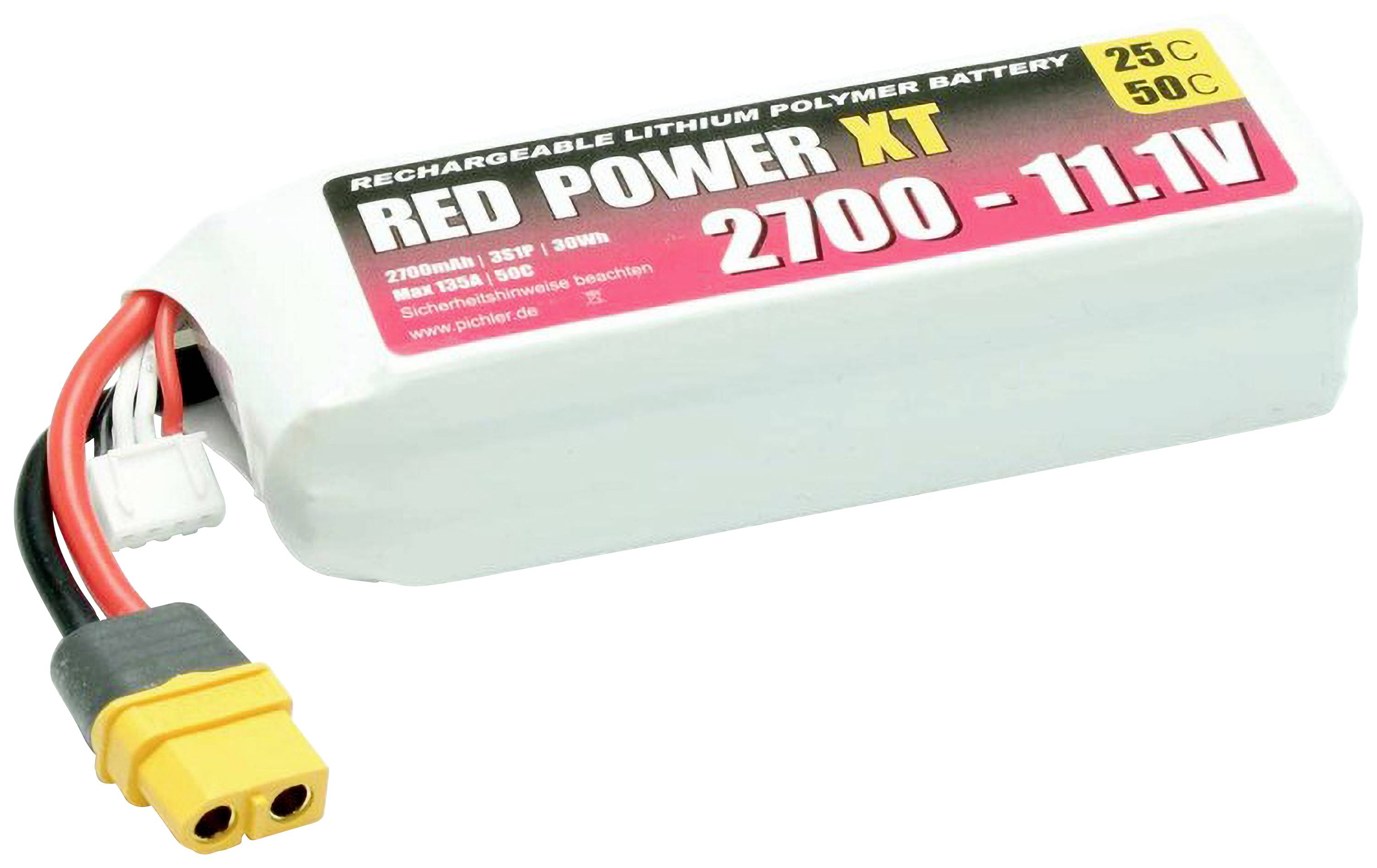 Red Power Modellbau-Akkupack (LiPo) 11.1 V 2700 mAh Softcase XT60