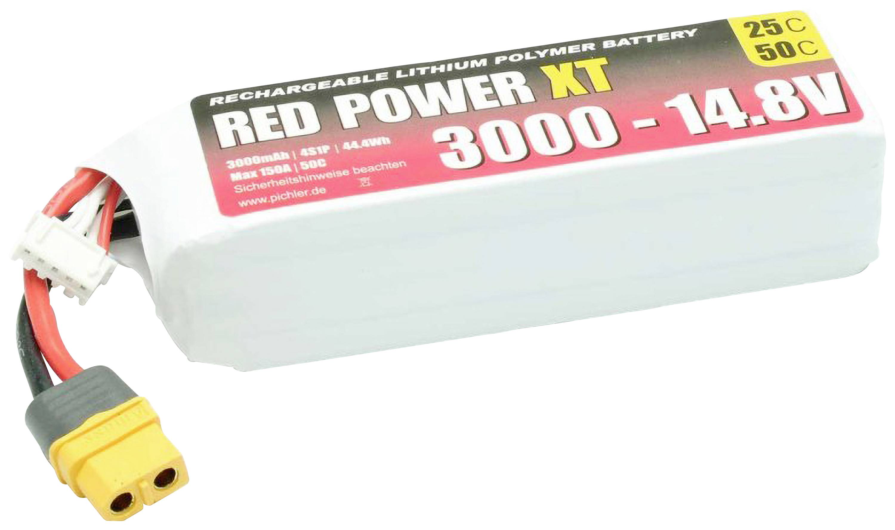 Red Power Modellbau-Akkupack (LiPo) 14.8V 3000 mAh Softcase XT60