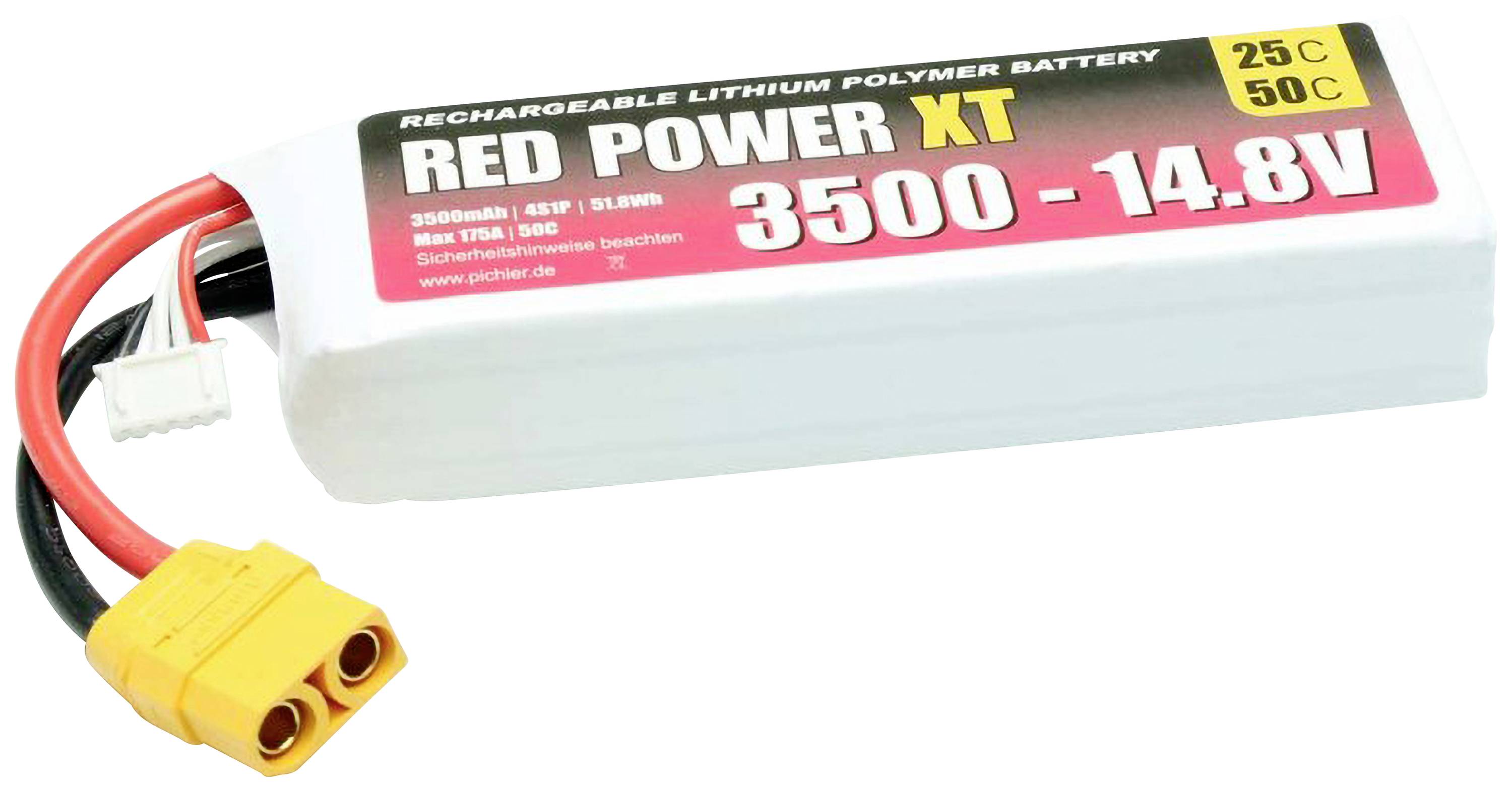 Red Power Modellbau-Akkupack (LiPo) 14.8V 3500 mAh Softcase XT90