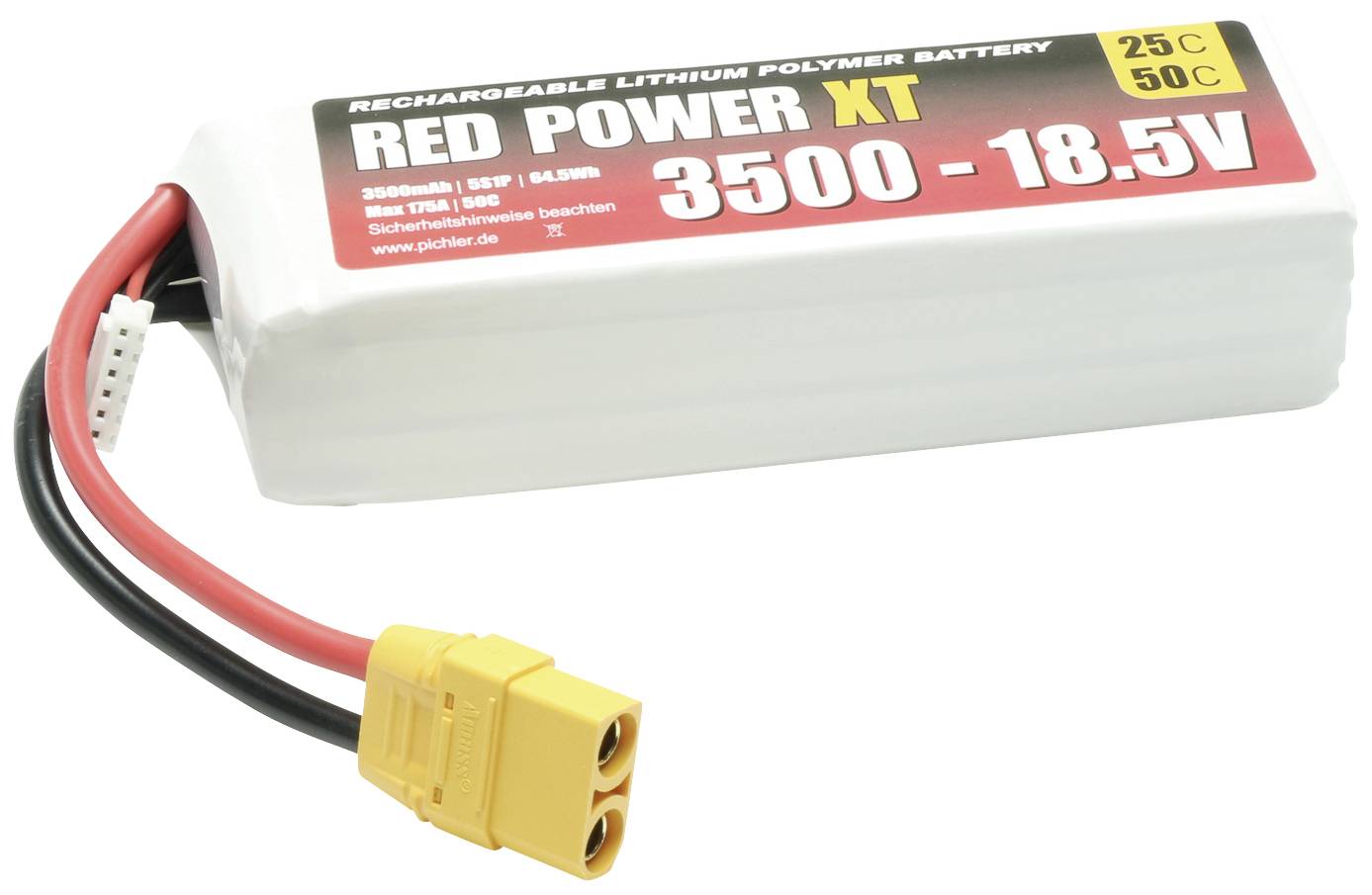 Red Power Modellbau-Akkupack (LiPo) 18.5V 3500 mAh 25 C Softcase XT90