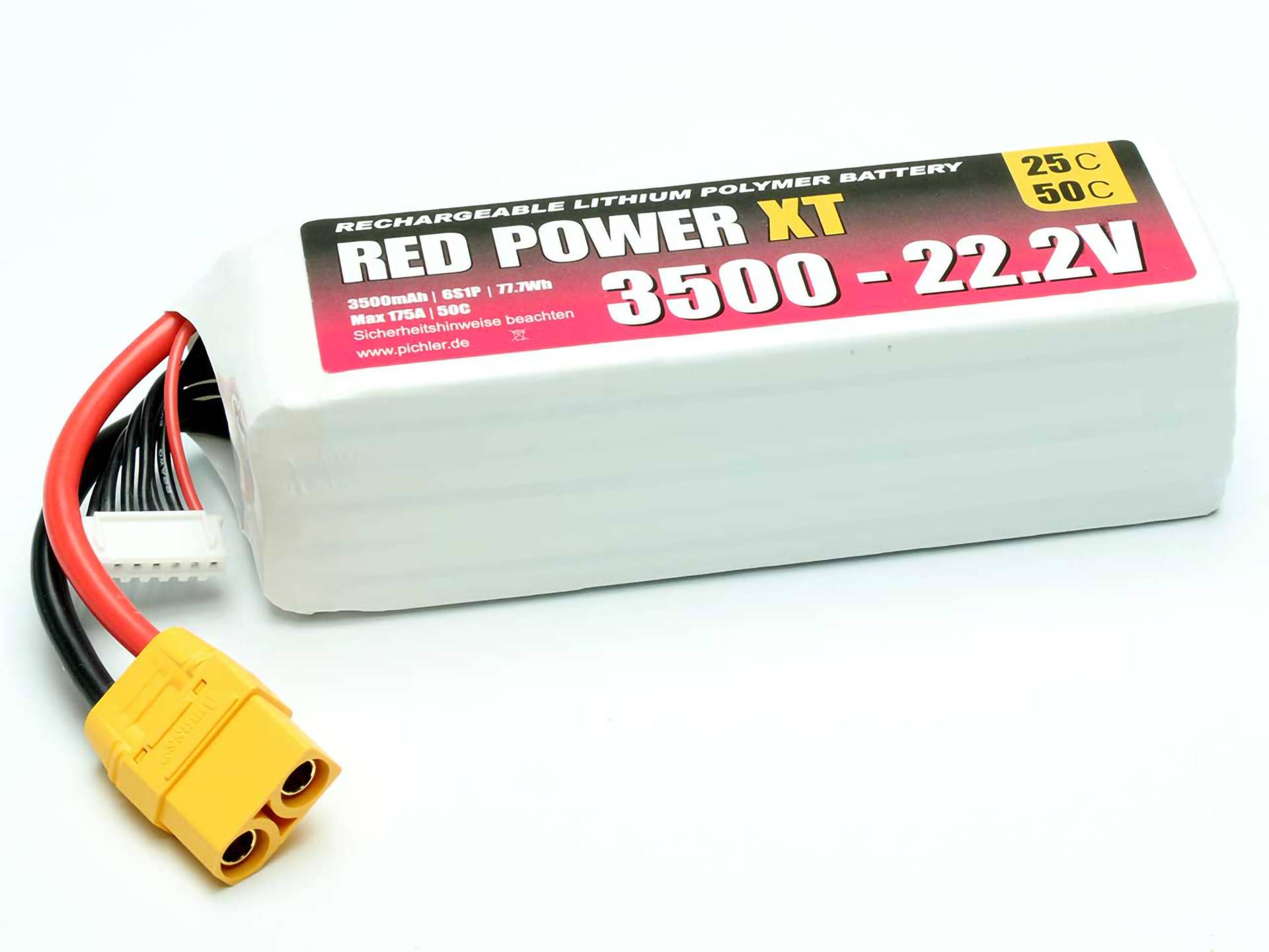 Red Power Modellbau-Akkupack (LiPo) 22.2V 3500 mAh Softcase XT90