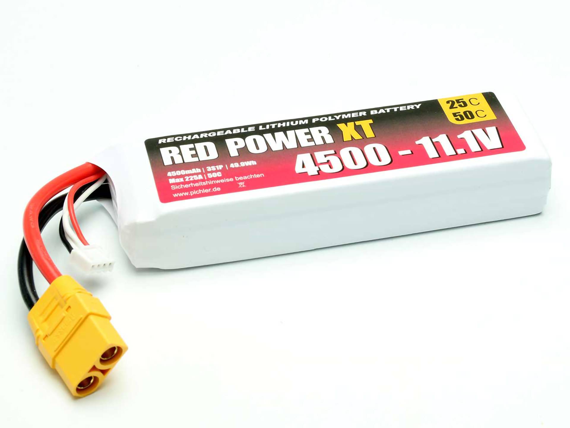 Red Power Modellbau-Akkupack (LiPo) 11.1V 4500 mAh Softcase XT90