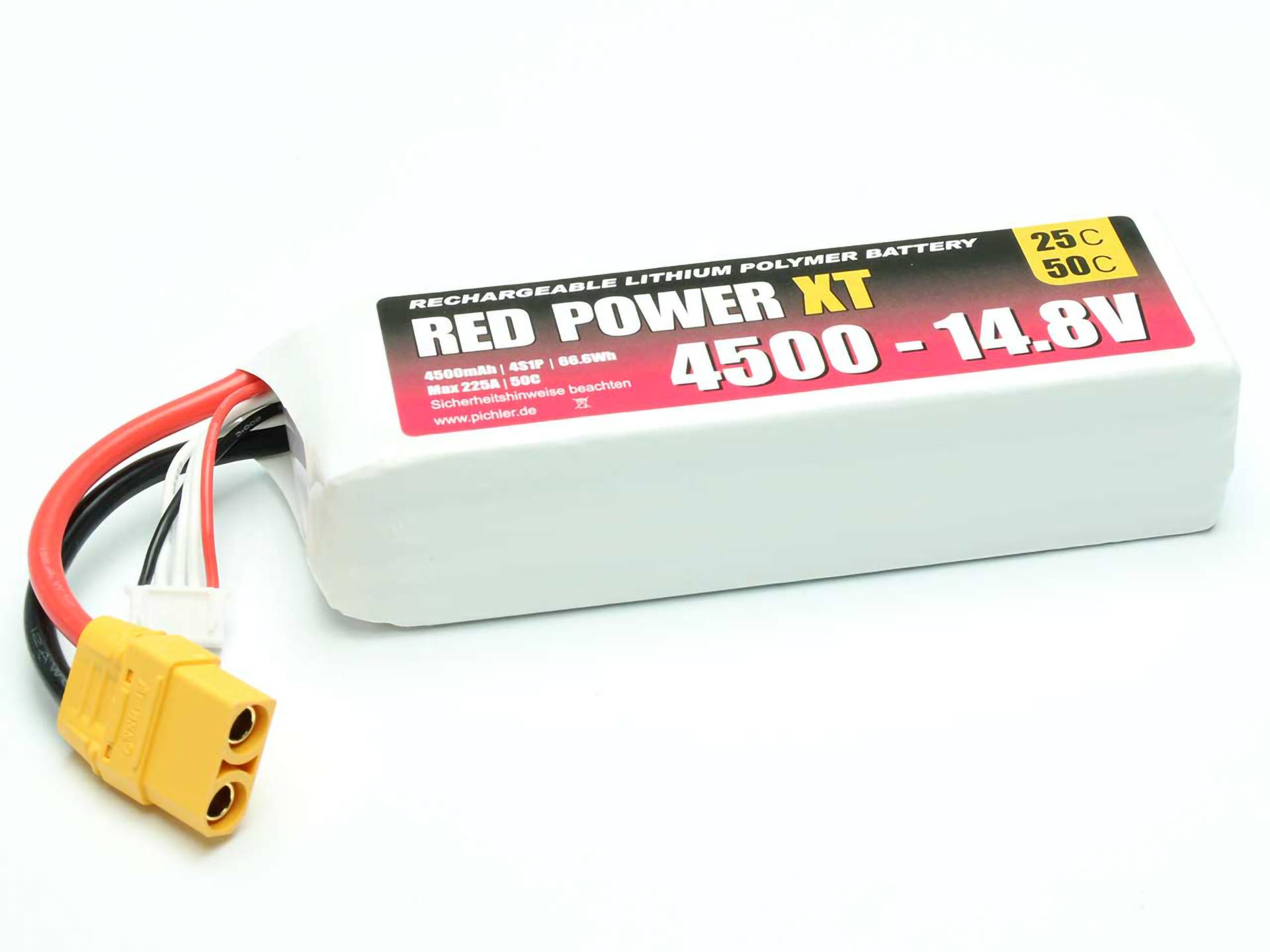 Red Power Modellbau-Akkupack (LiPo) 14.8V 4500 mAh Softcase XT90