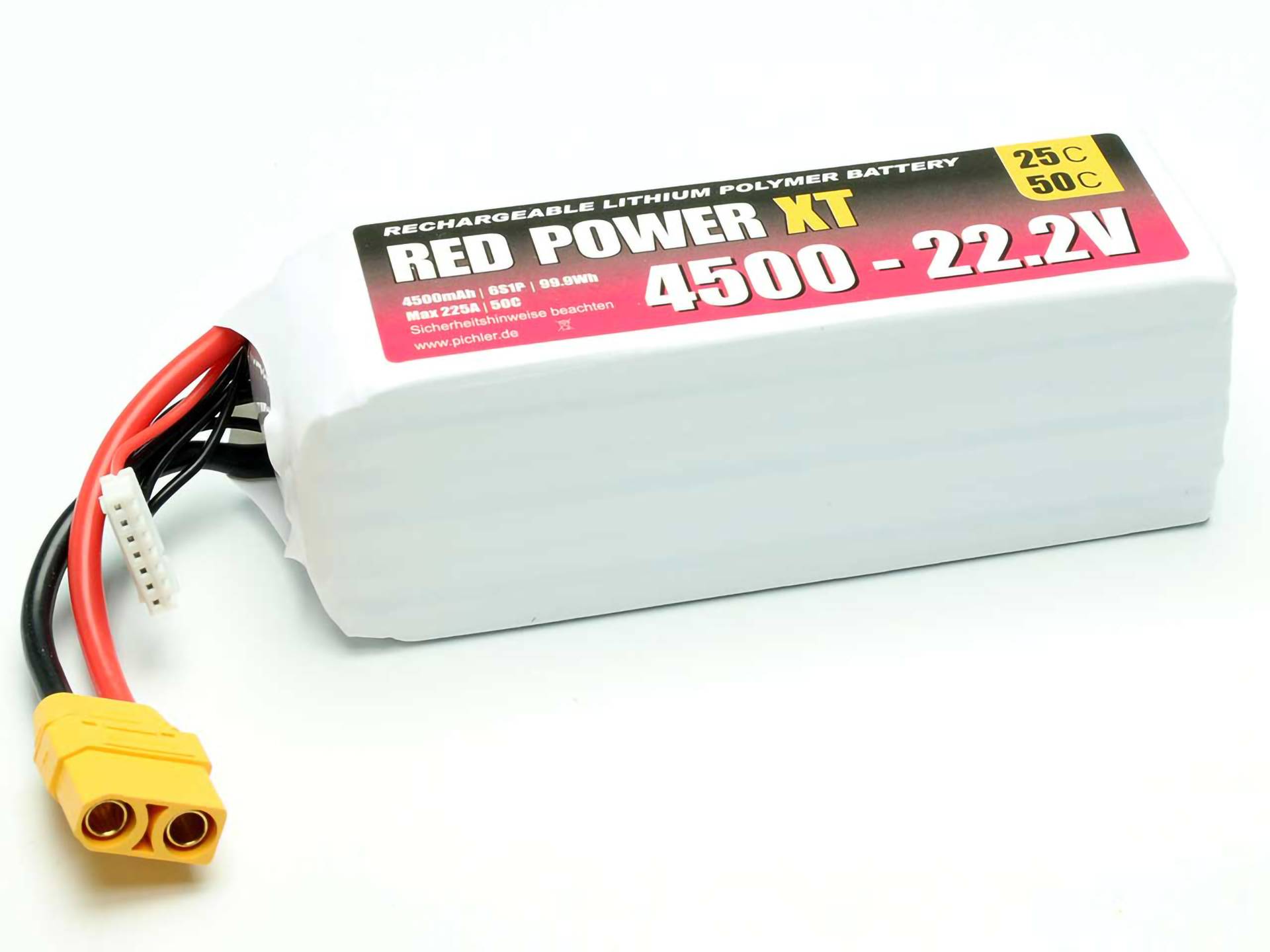 Red Power Modellbau-Akkupack (LiPo) 22.2V 4500 mAh Softcase XT90