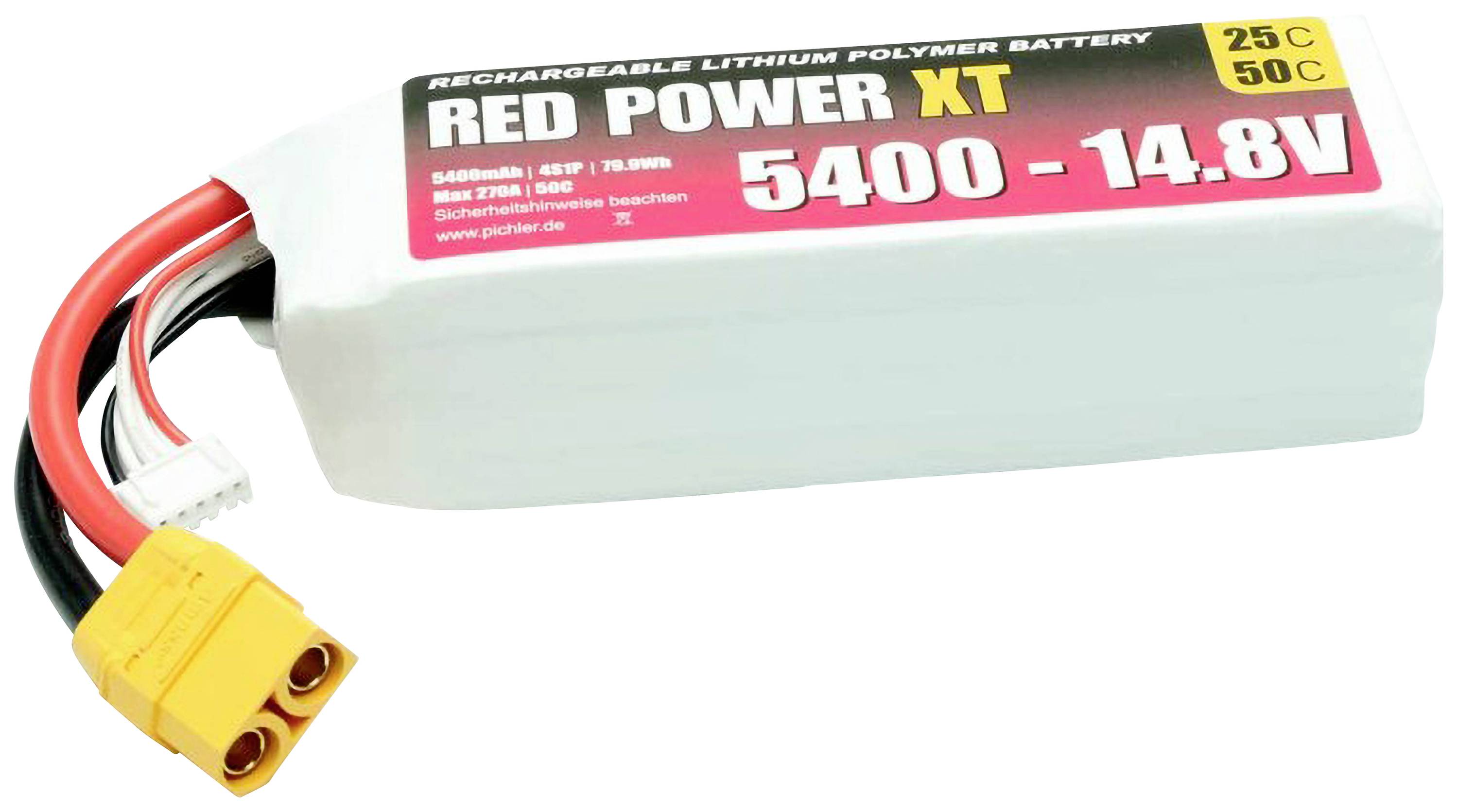 Red Power Modellbau-Akkupack (LiPo) 14.8V 5400 mAh Softcase XT90
