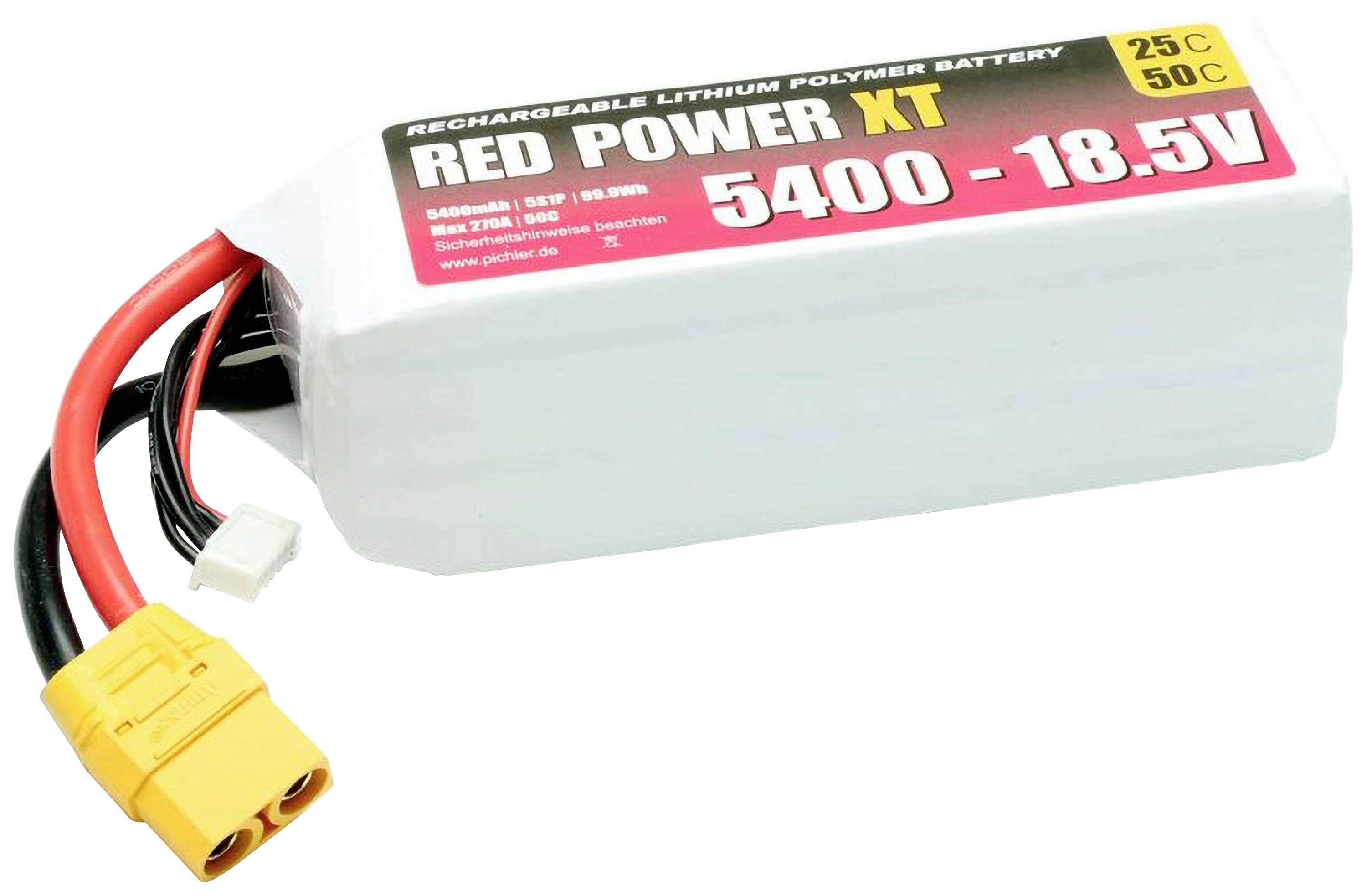 Red Power Modellbau-Akkupack (LiPo) 18.5V 5400 mAh 25 C Softcase XT90