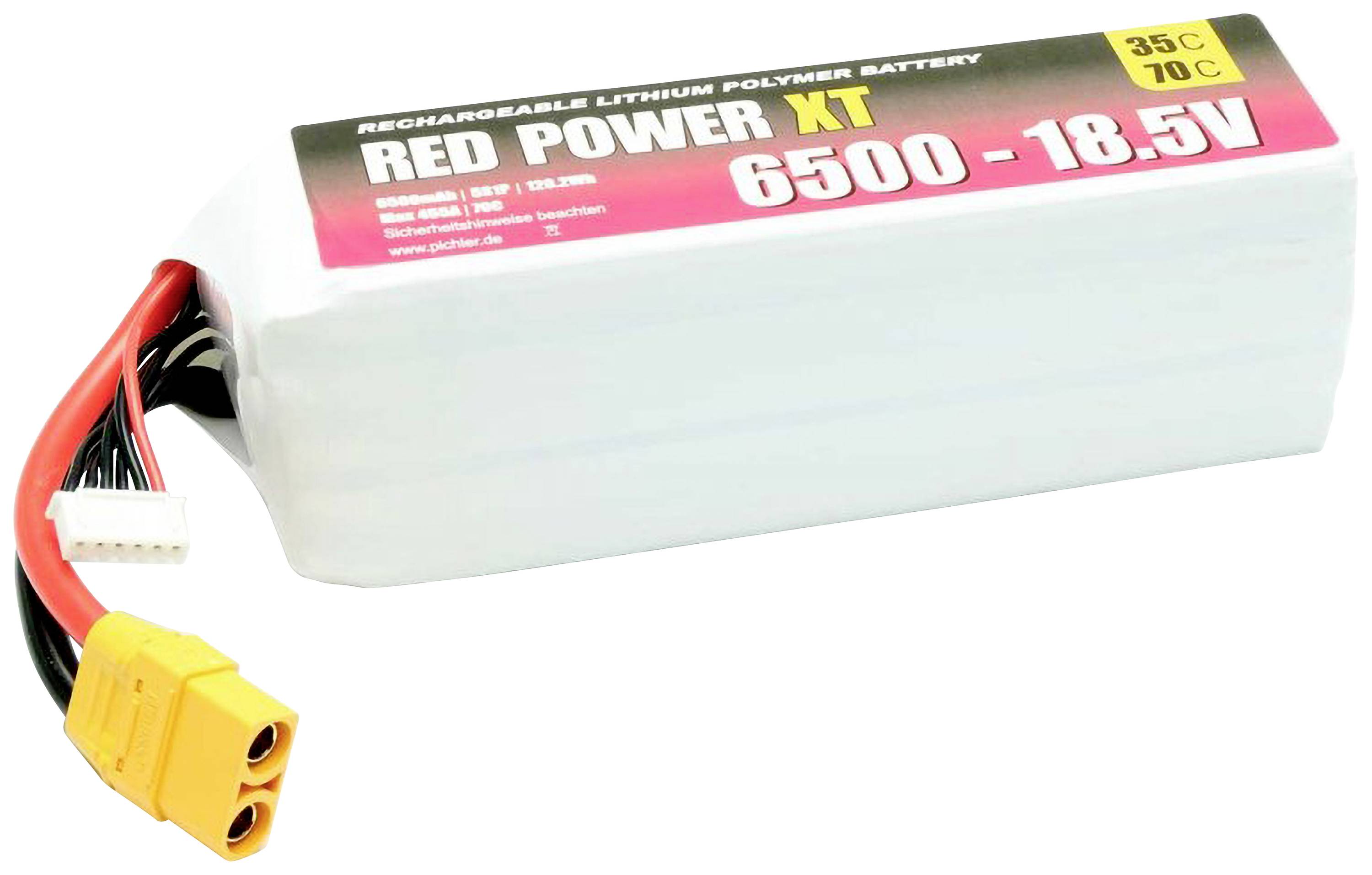 Red Power Modellbau-Akkupack (LiPo) 18.5V 6500 mAh 35 C Softcase XT90