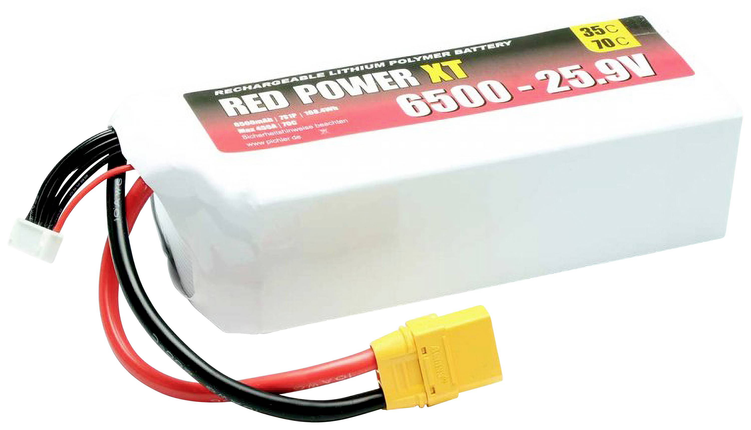 Red Power Modellbau-Akkupack (LiPo) 25.9V 6500 mAh 35 C Softcase XT90