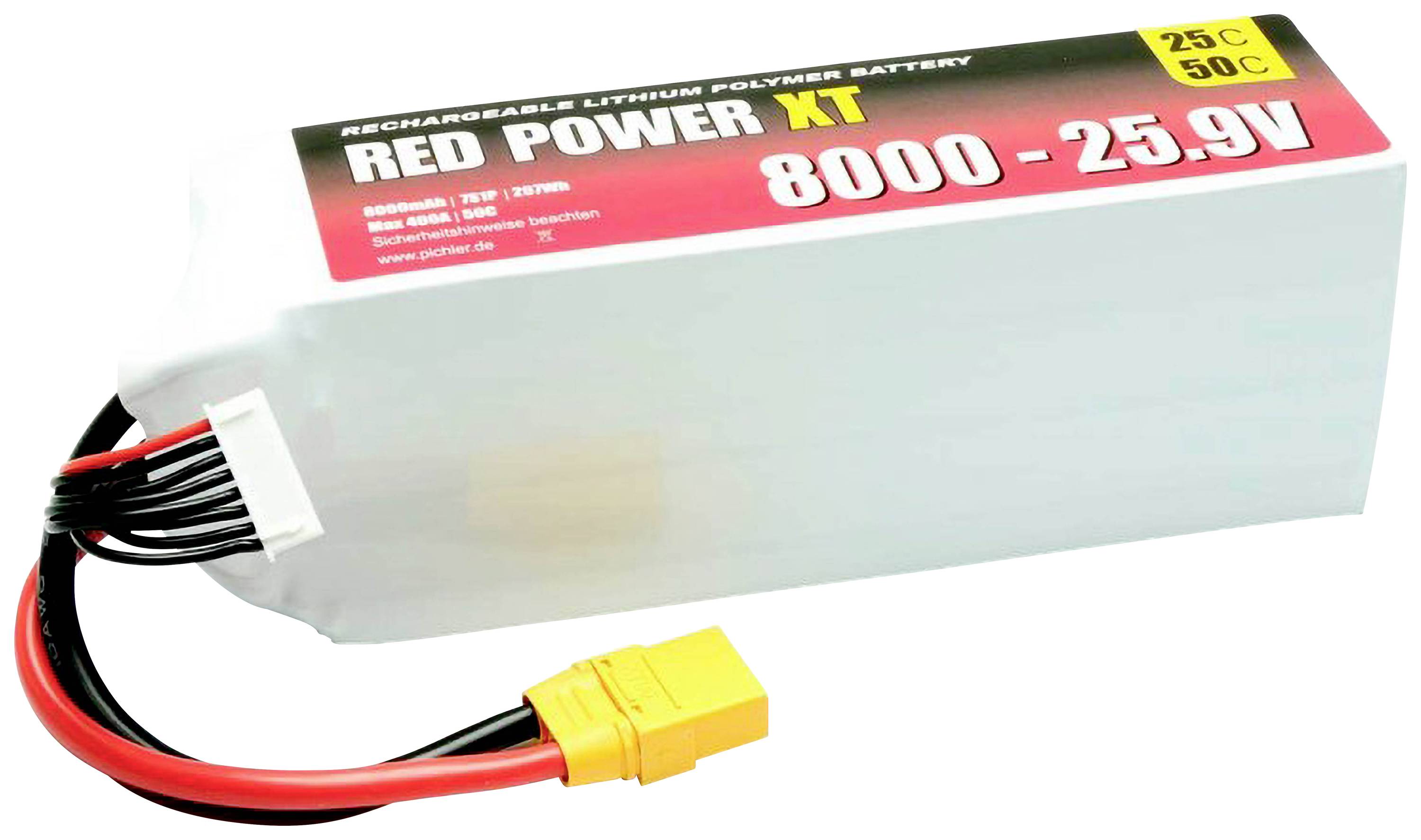 Red Power Modellbau-Akkupack (LiPo) 25.9V 8000 mAh 25 C Softcase XT90